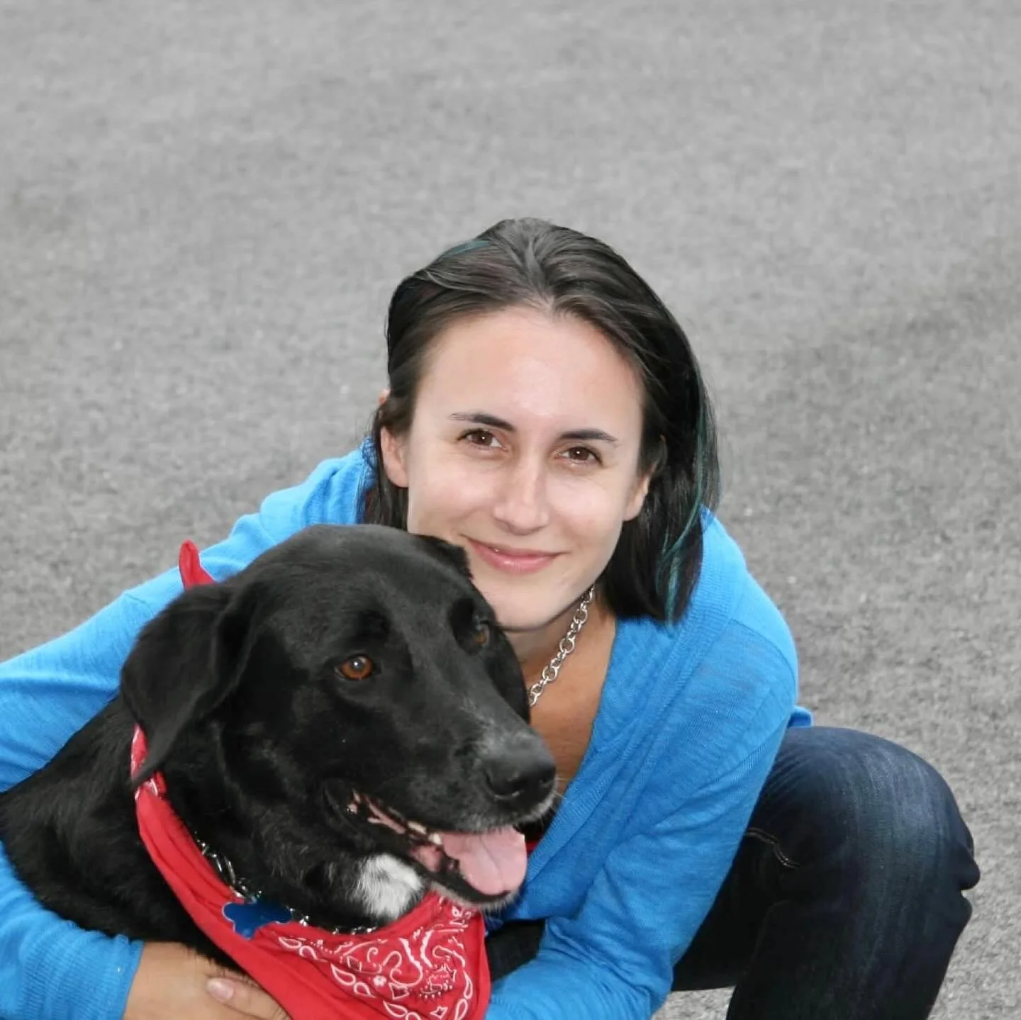 That&rsquo;s me almost 20 years ago with the dog who started it all ❤️ Bandit was my first dog as an adult, he was a lab/border collie mix who I picked out from a litter of pups birthed in a horse stall from a barn in western MA. He was the bestest b