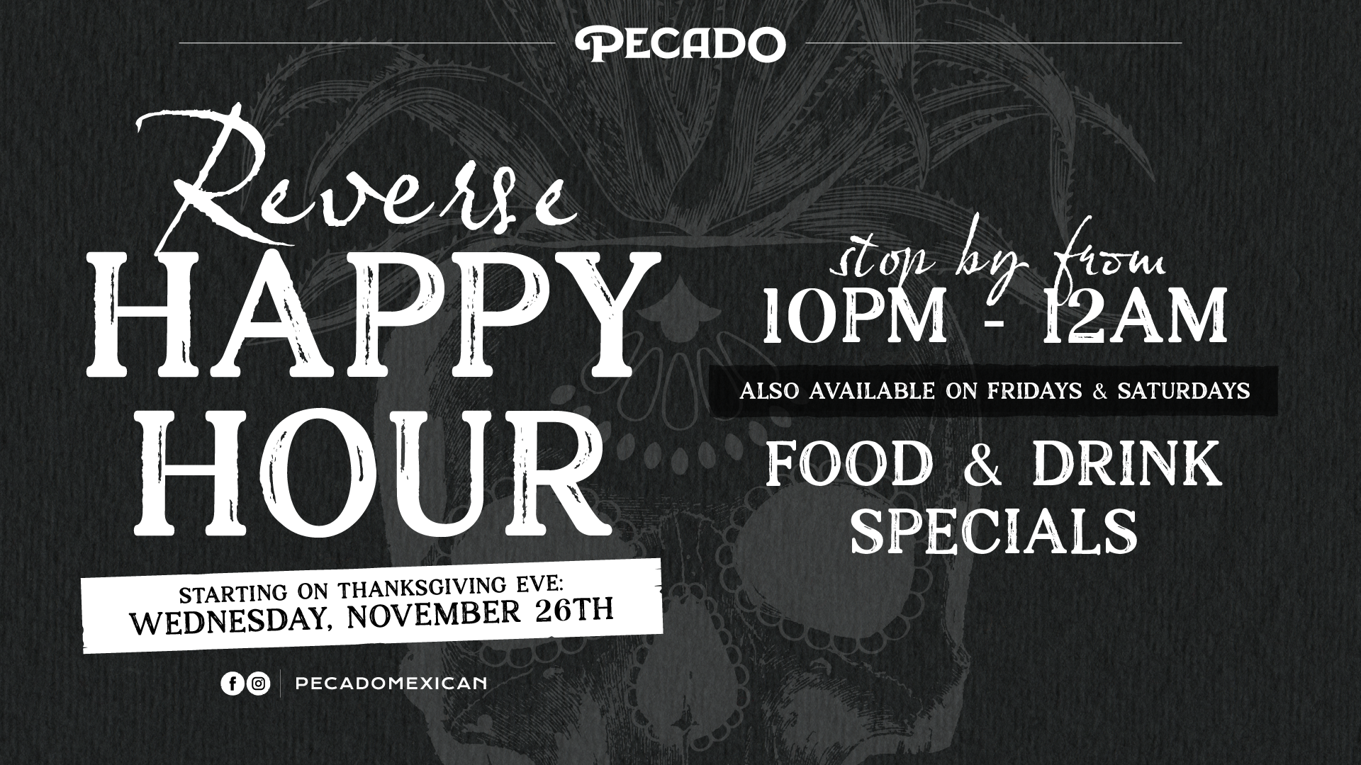 Reserve Happy Hour