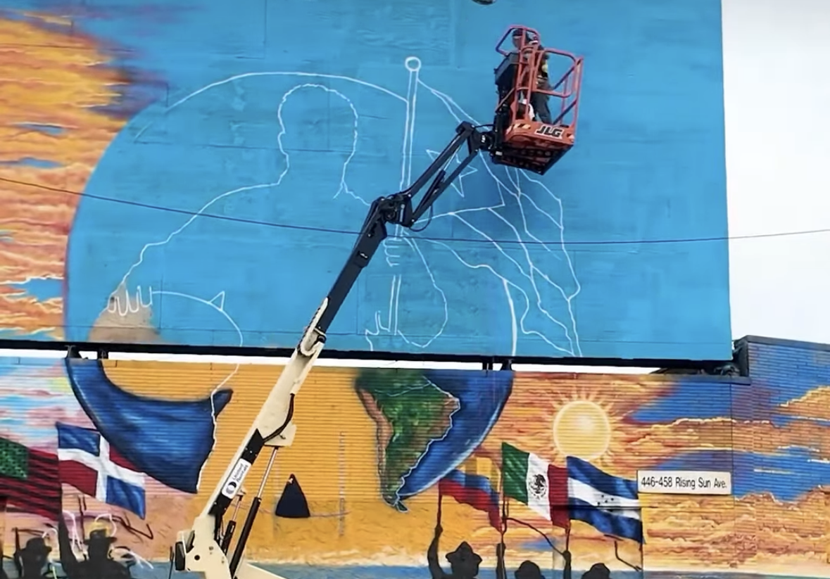 Esperanza's Mural Dedication of "Juntos Somos America - Together we are America"
