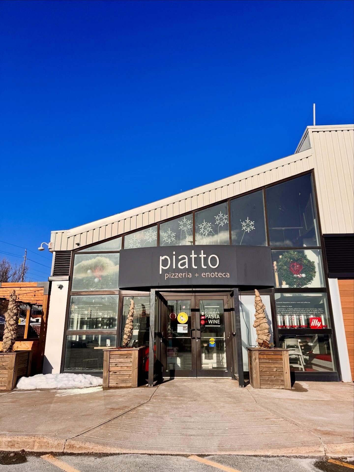 *EDIT*
We are back in business at both locations! Thanks to Newfoundland Power for the speedy repair.  Elizabeth ave and Duckworth street are both open! 💡 

A quick update from the Piatto fam 💛
Due to a partial power outage, Elizabeth Avenue won&rs