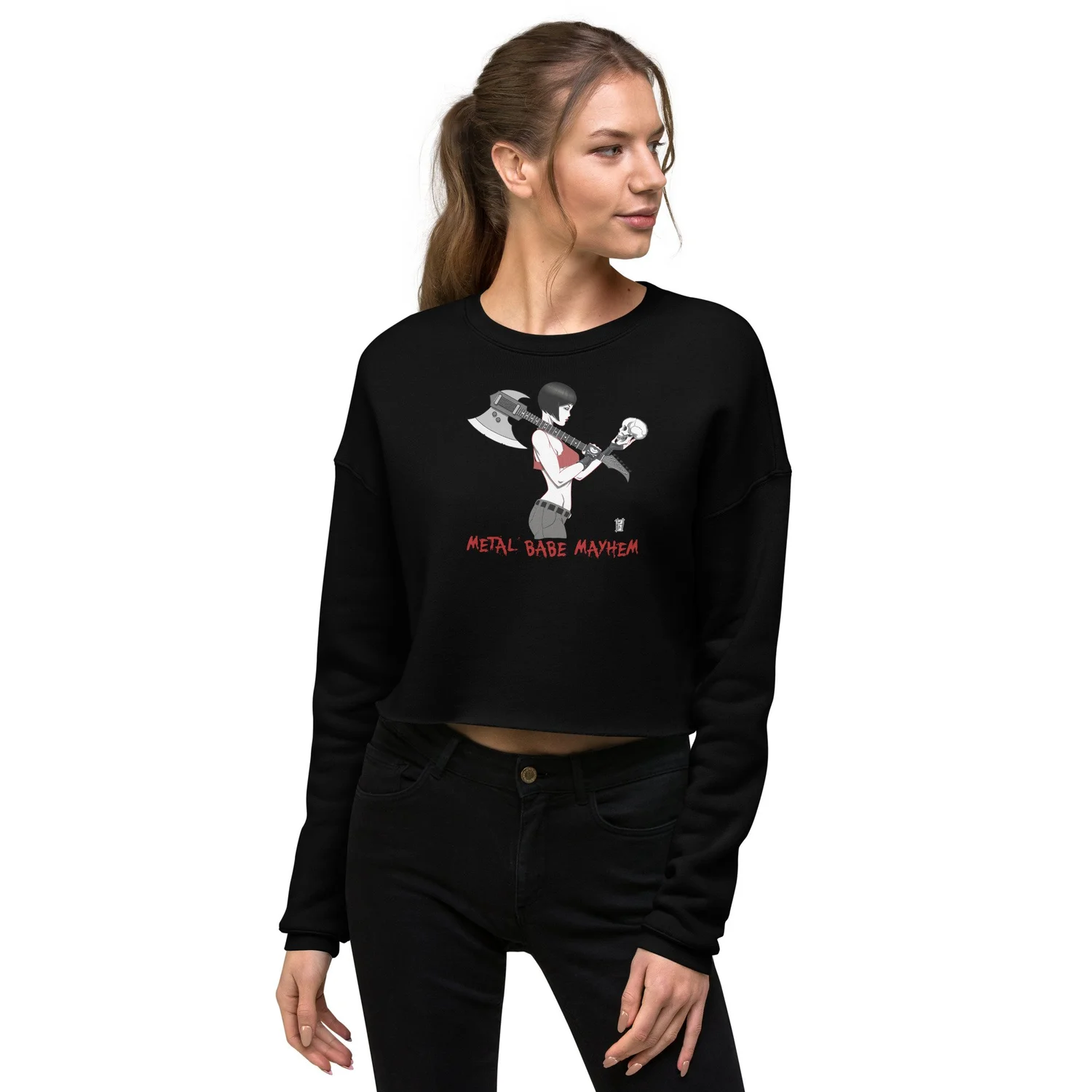 melt the lady cropped jersey ll bk×gry USA Graphic Mesh Cropped 