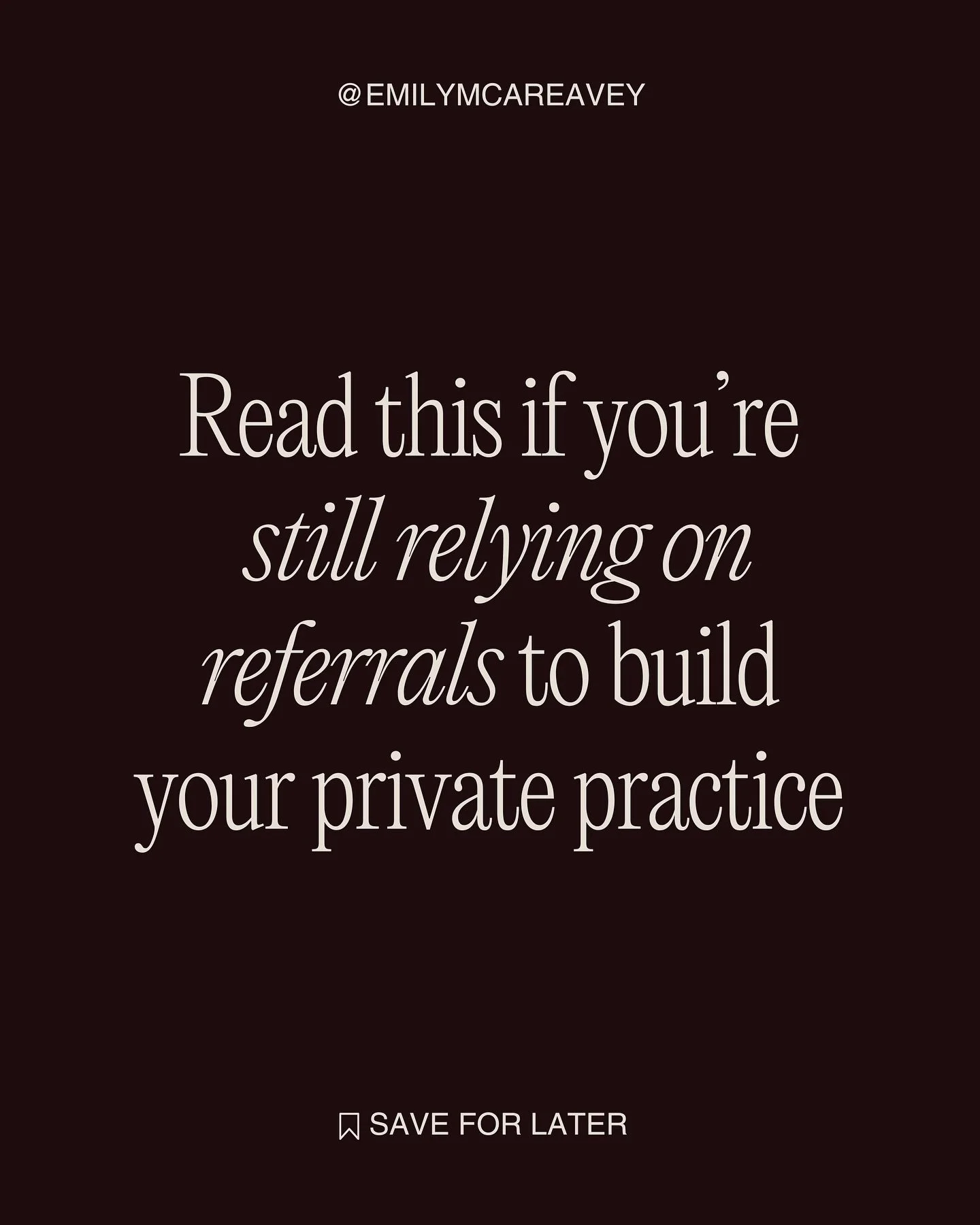 So you made the leap, you were brave enough to start your own practice and you love your clients (and they love you - so much so you&rsquo;re getting frequent referrals!) and whilst you&rsquo;re making an income you&rsquo;re proud of, you live in a c