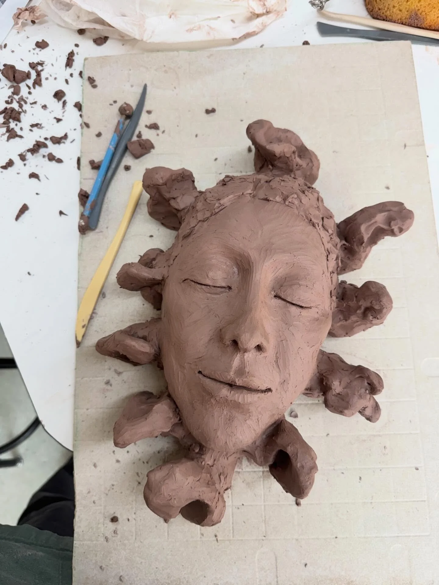 Ten of Cups #wip is helping me remember all there is to celebrate. Art heals. #whatisthisworld #loveyou #letthemplay