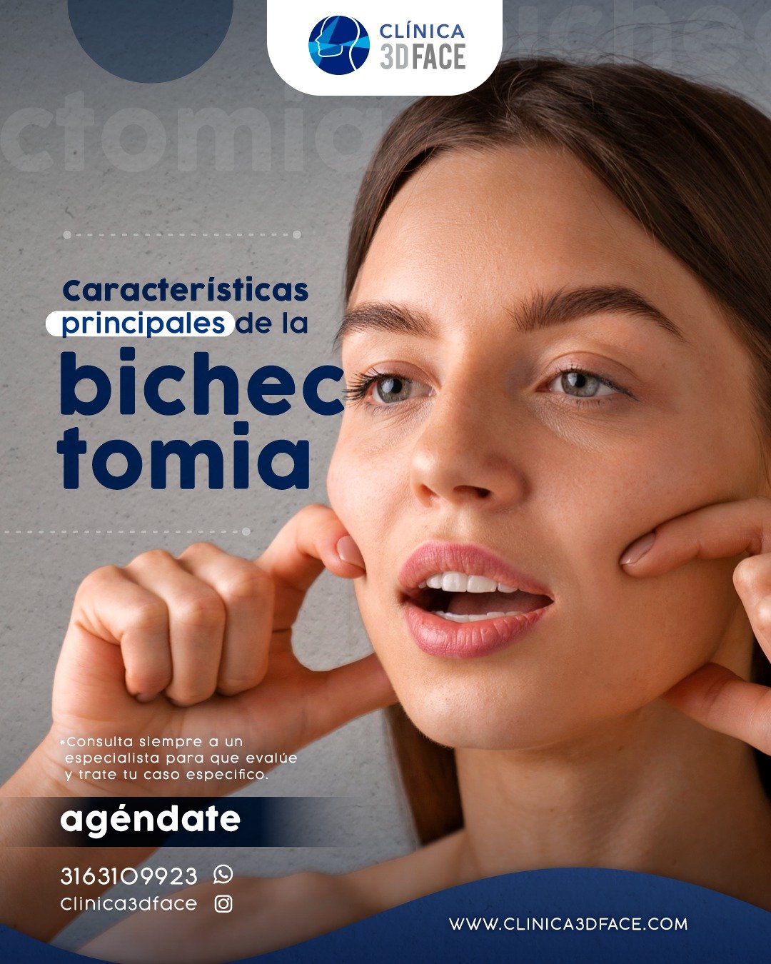 Caracter&iacute;sticas principales
&iquest;Qu&eacute; es? Es la extirpaci&oacute;n de las bolsas de Bichat, una grasa ubicada bajo los p&oacute;mulos que puede dar una apariencia redondeada al rostro. 
Objetivo: Lograr un rostro m&aacute;s estilizado