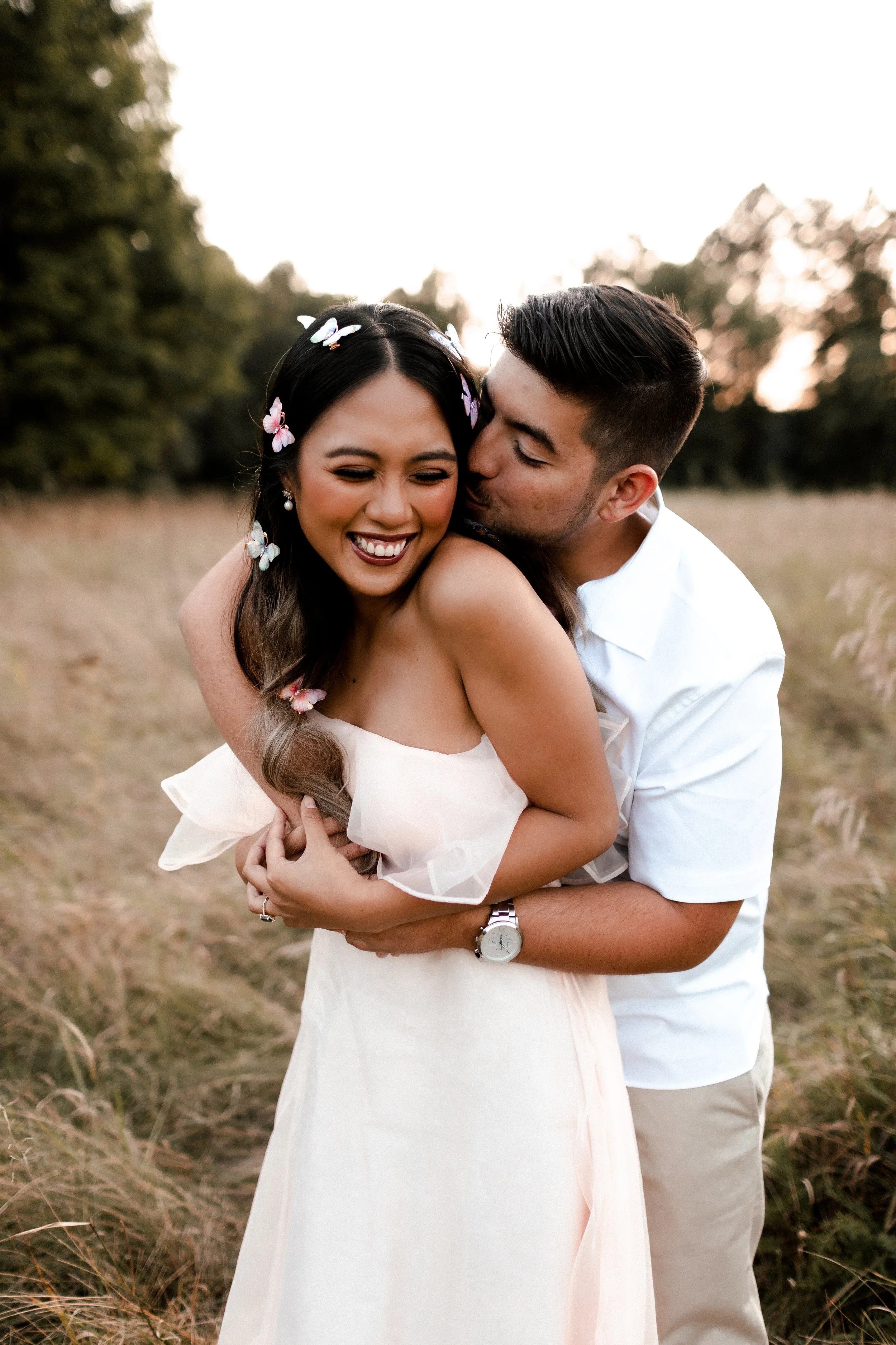 Cherry+Sander, Butterfly Couples Photoshoot, Wolcott Mill, Michigan