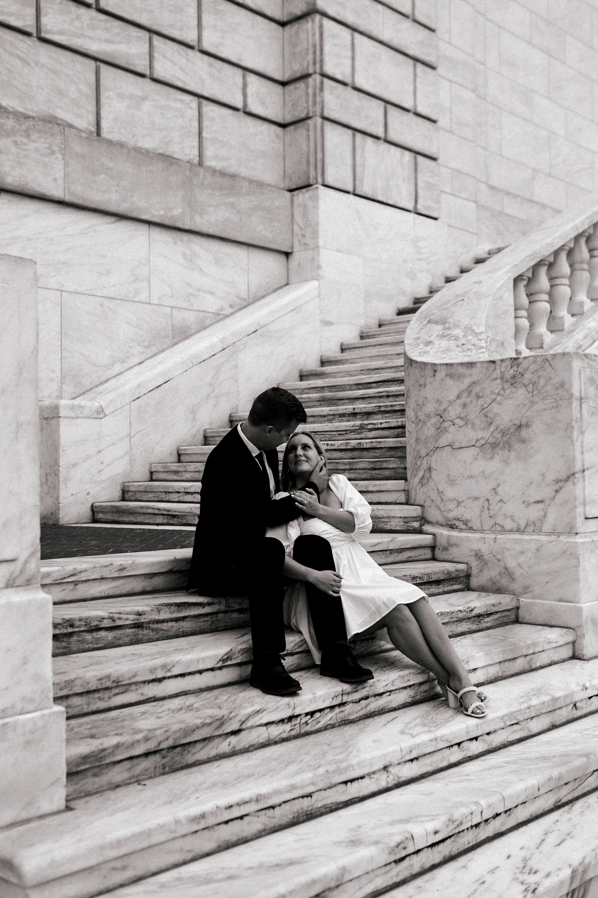Jane+Blake Engagement Photos, DIA, Z Lot, Detroit, Michigan