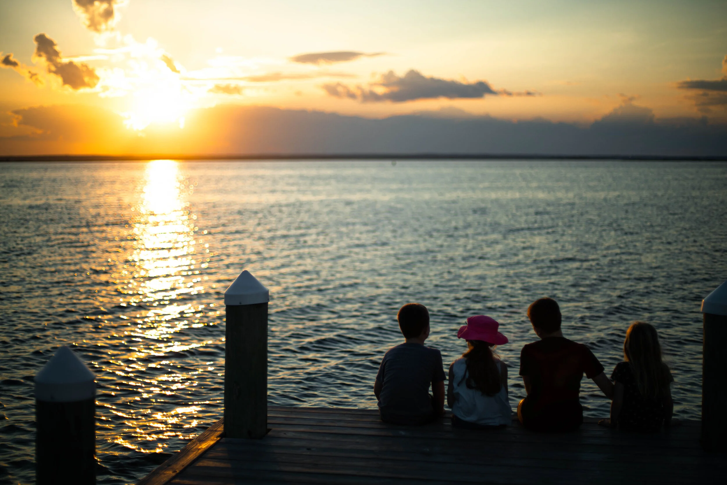 Sunset view from dock