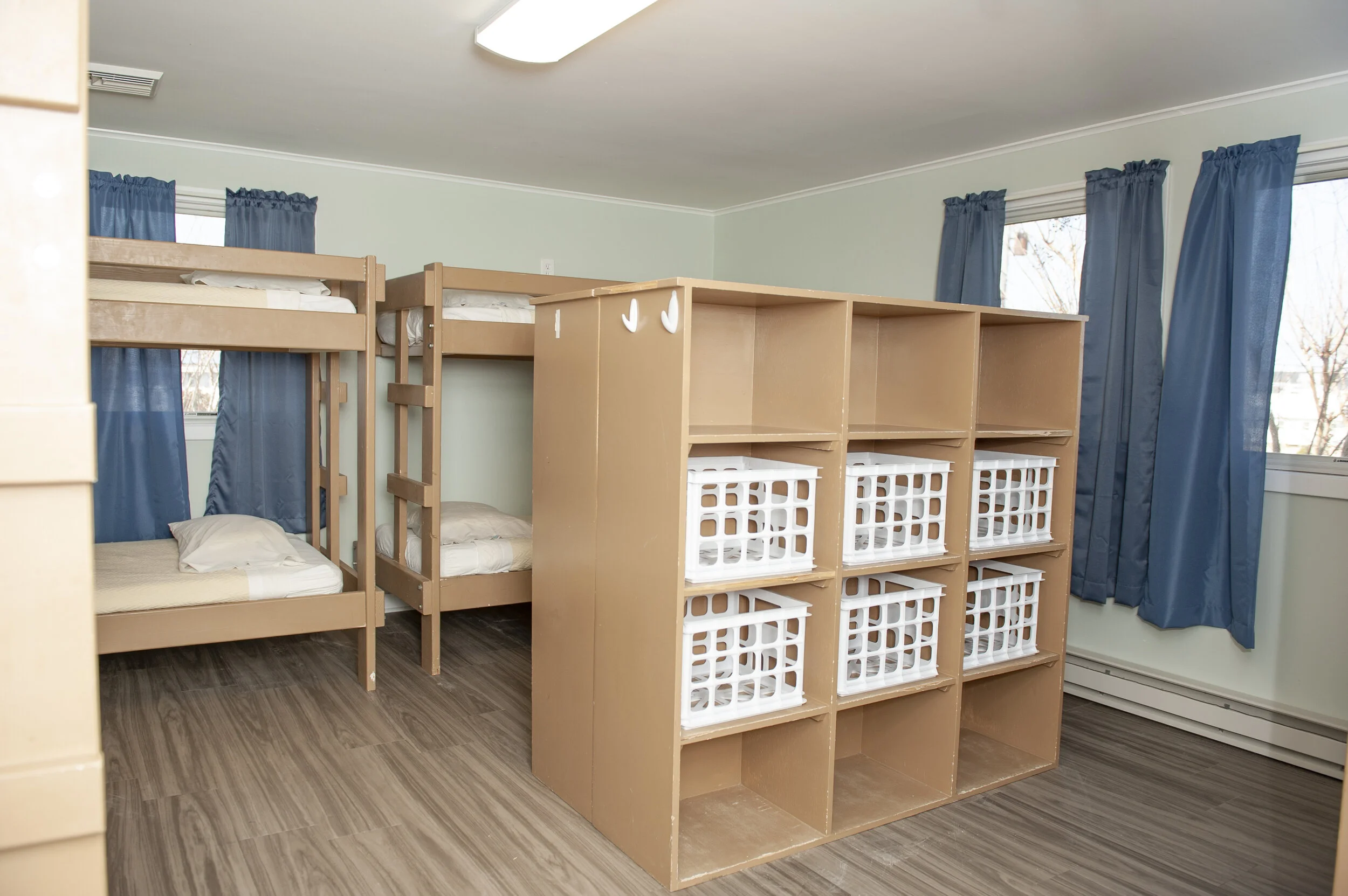 Large room with cubbies