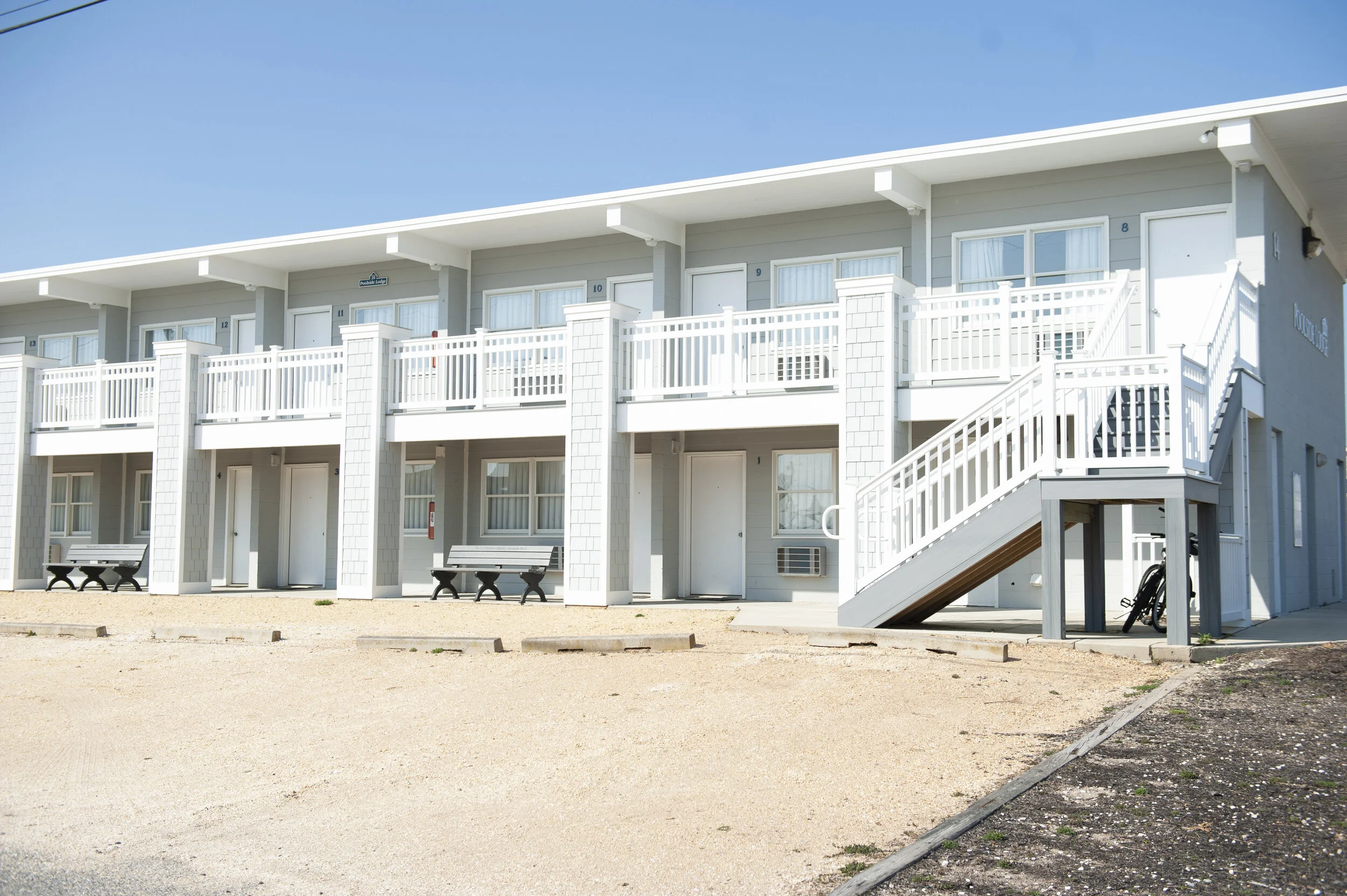 Front and parking lot