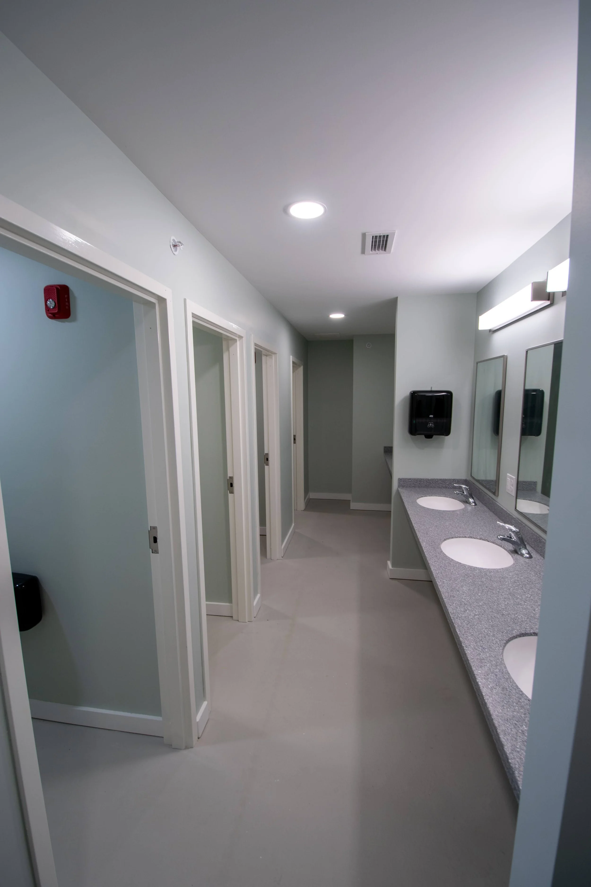 The Cove bunk room bathroom