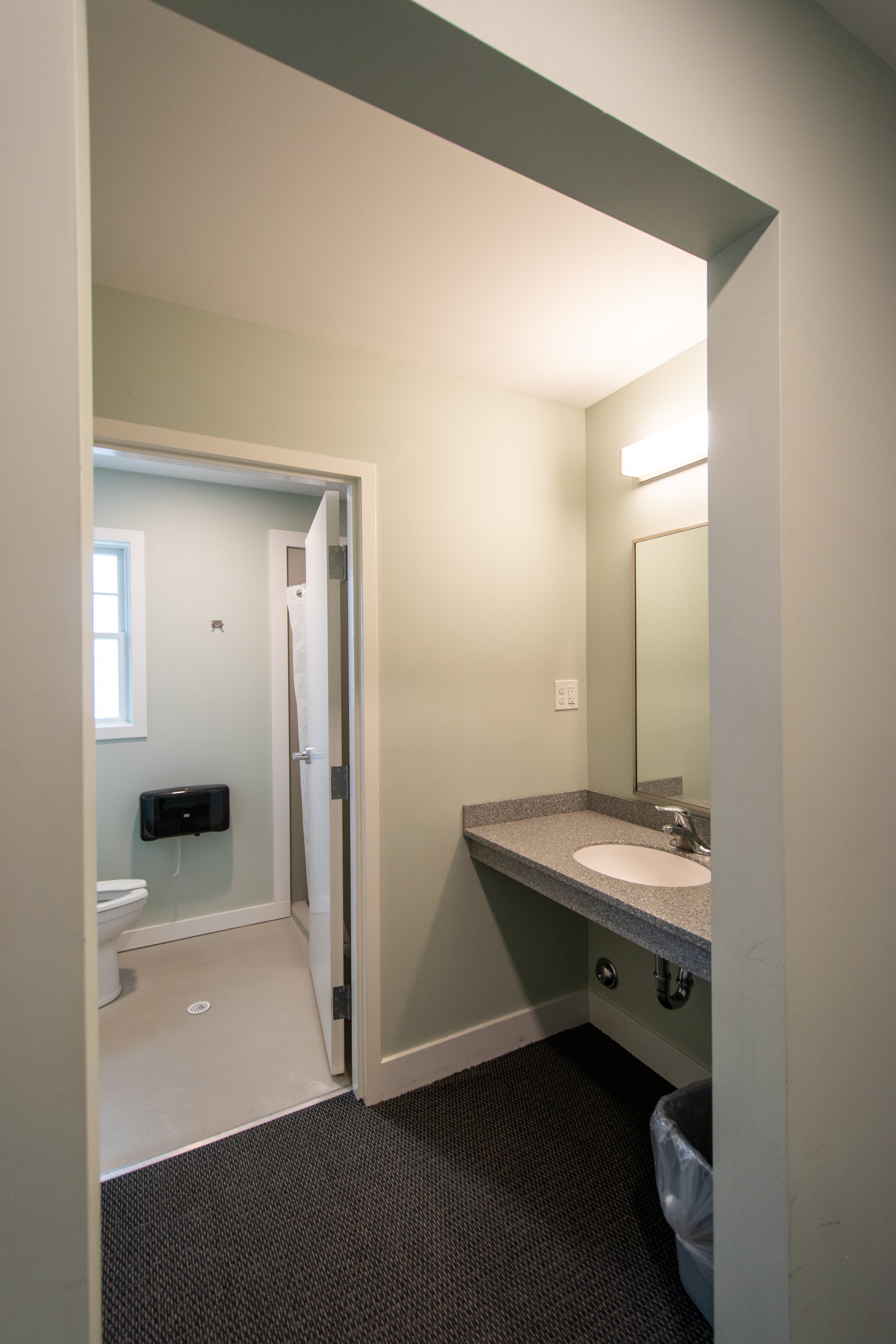 The Cove family room bathroom
