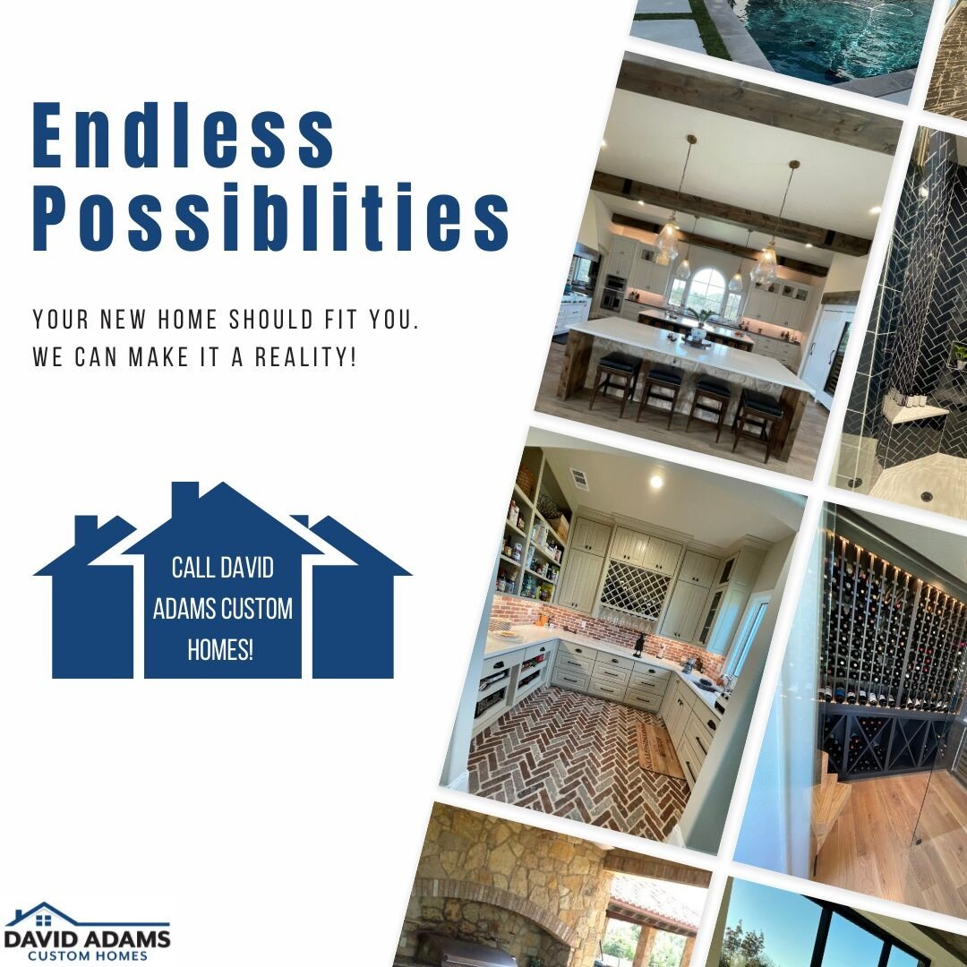 With all the options at your fingertips, your new home will be perfect for you and your family!

#aledo #aledotx #customhomebuild #customhomebuilder #customhomedesign #customhome #homebuildersofinsta #homebuilder #homesweethome #homedesign #home #rea