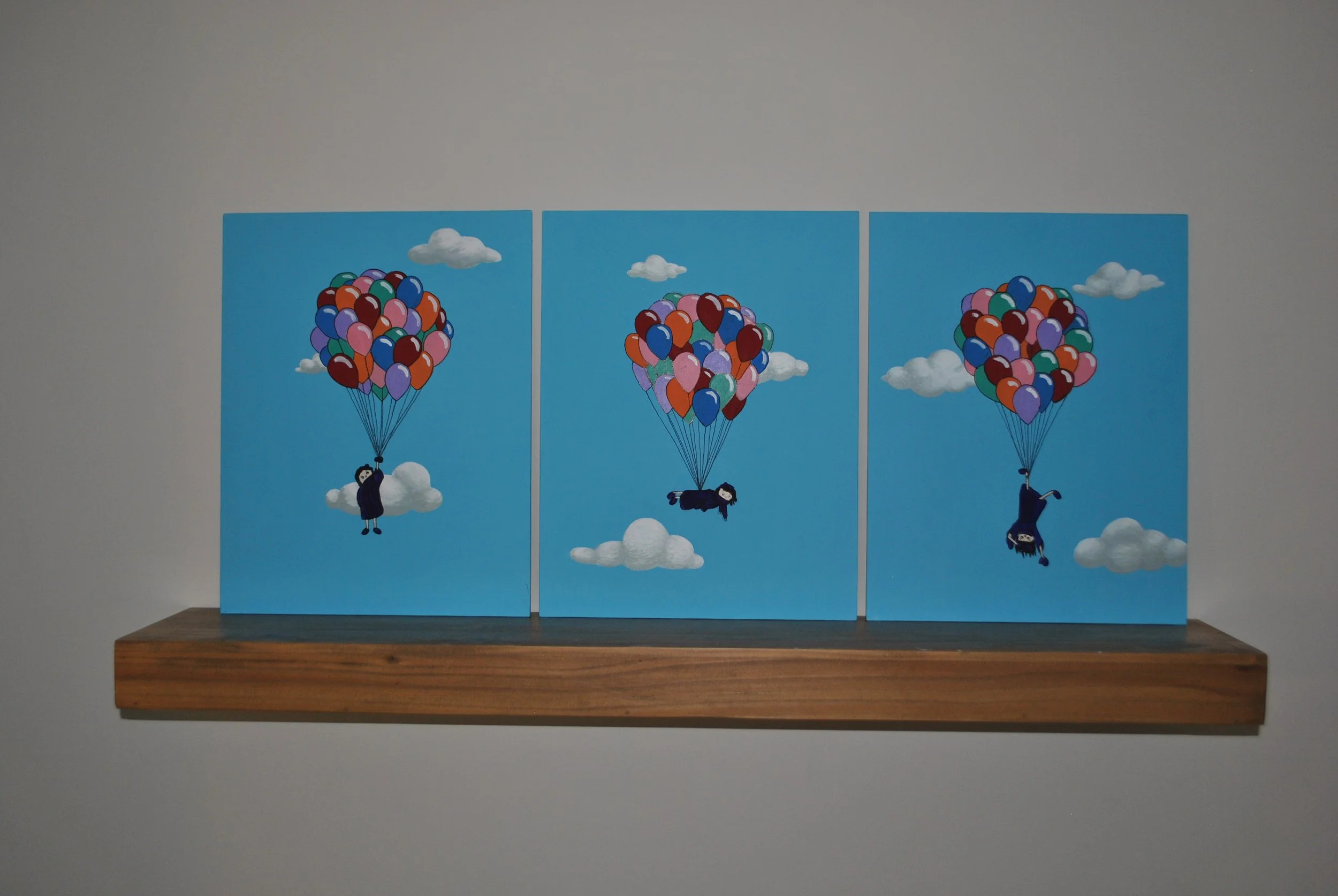 Up, Up, Up & Away
acrylic on canvas board
2020