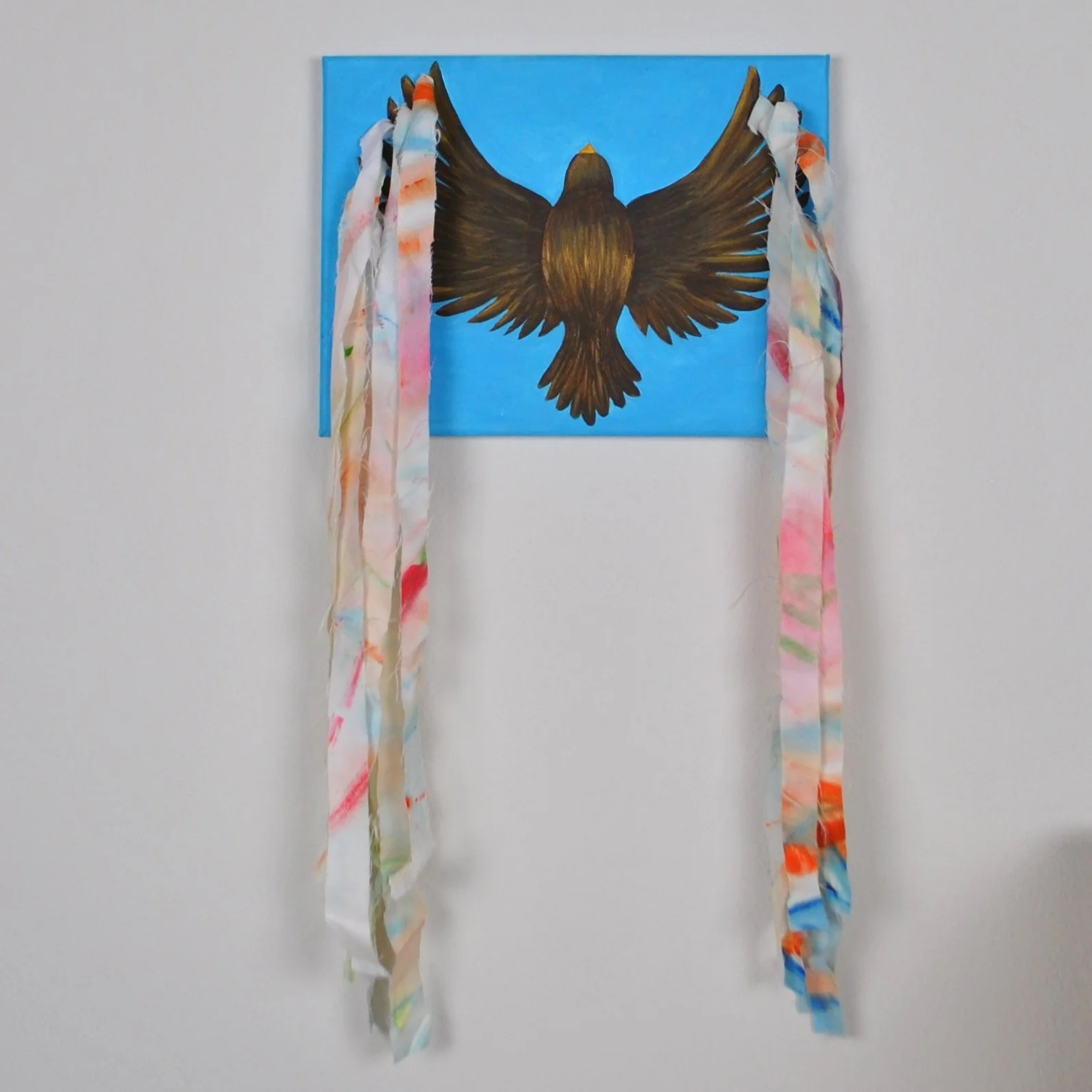 Soar Like An Artist
acrylic on canvas, watercolor on fabric
2018