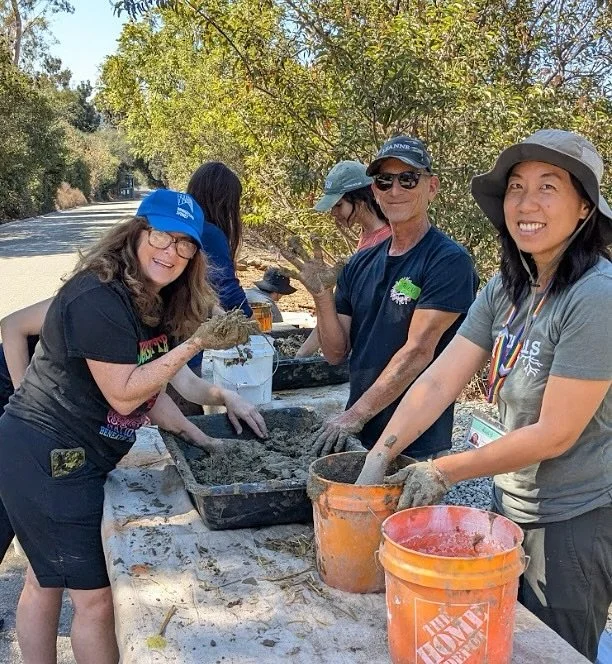Come get messy with us @audubon_debspark! There are THREE more Saturday sessions remaining, which means you’ve got THREE chances to learn about hands-on earthen building with RuckusRoots and our amazing instructor @chingchingcheng before the ye