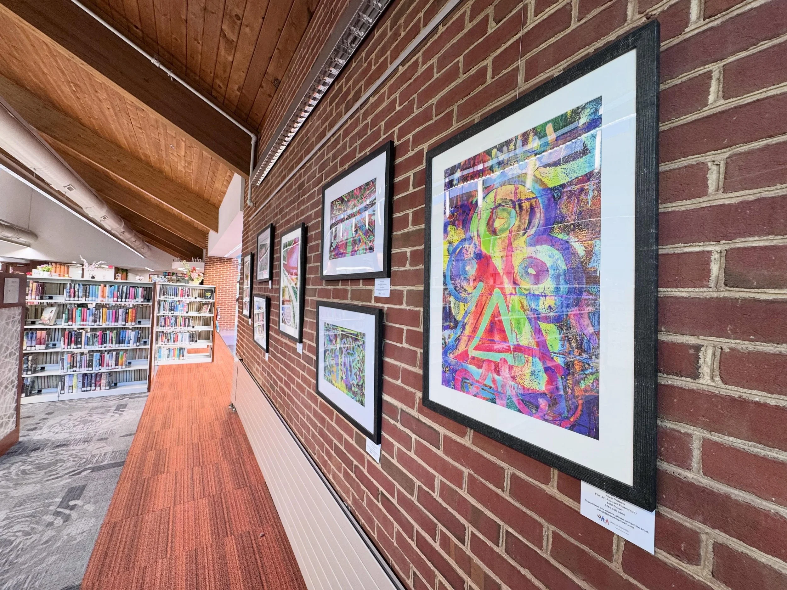A peak at @_josephmartinart_ &lsquo;s current exhibit, up now through September 22nd at the Olney Library. 

Keep your eyes peeled as we share more of his work. 👀

#olneymd #olneylibrary #localart #marylandartist