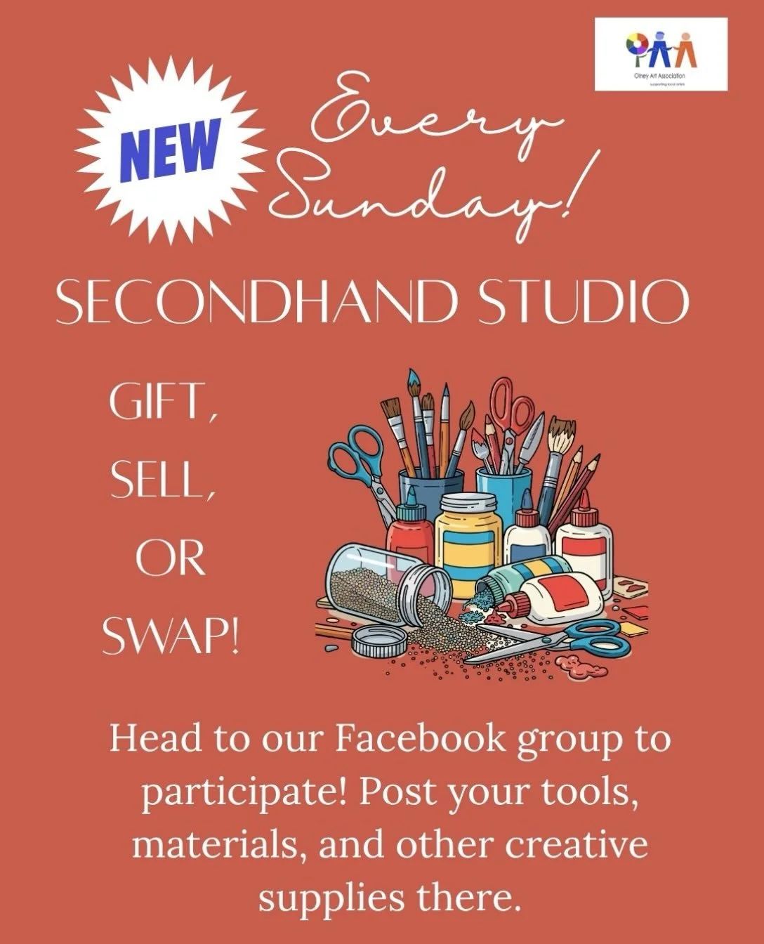 NEW! Introducing Secondhand Studios Sundays!

Have art supplies you&rsquo;re no longer using? 

Bought something new to try but never got around to it? 

Tried a new medium and decided it wasn&rsquo;t for you? 

We&rsquo;ve all been there, and maybe 