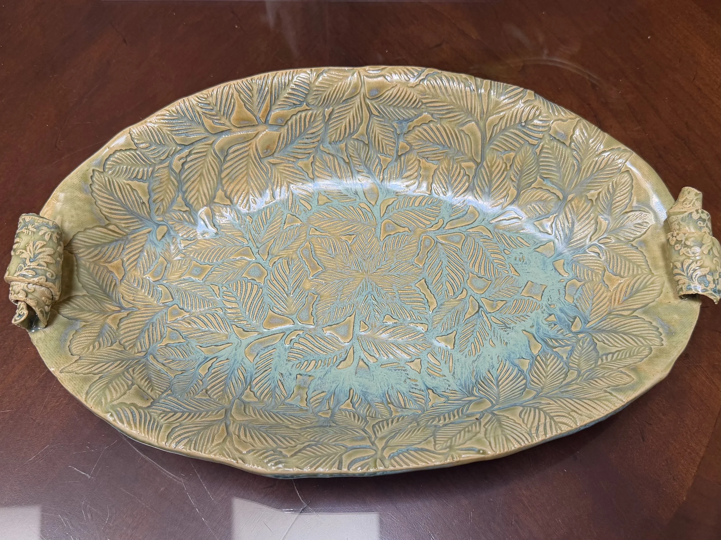 Shah, Kala, "Wandering in the Woods", ceramics, 2 3/16” x 14 1/2”, $85