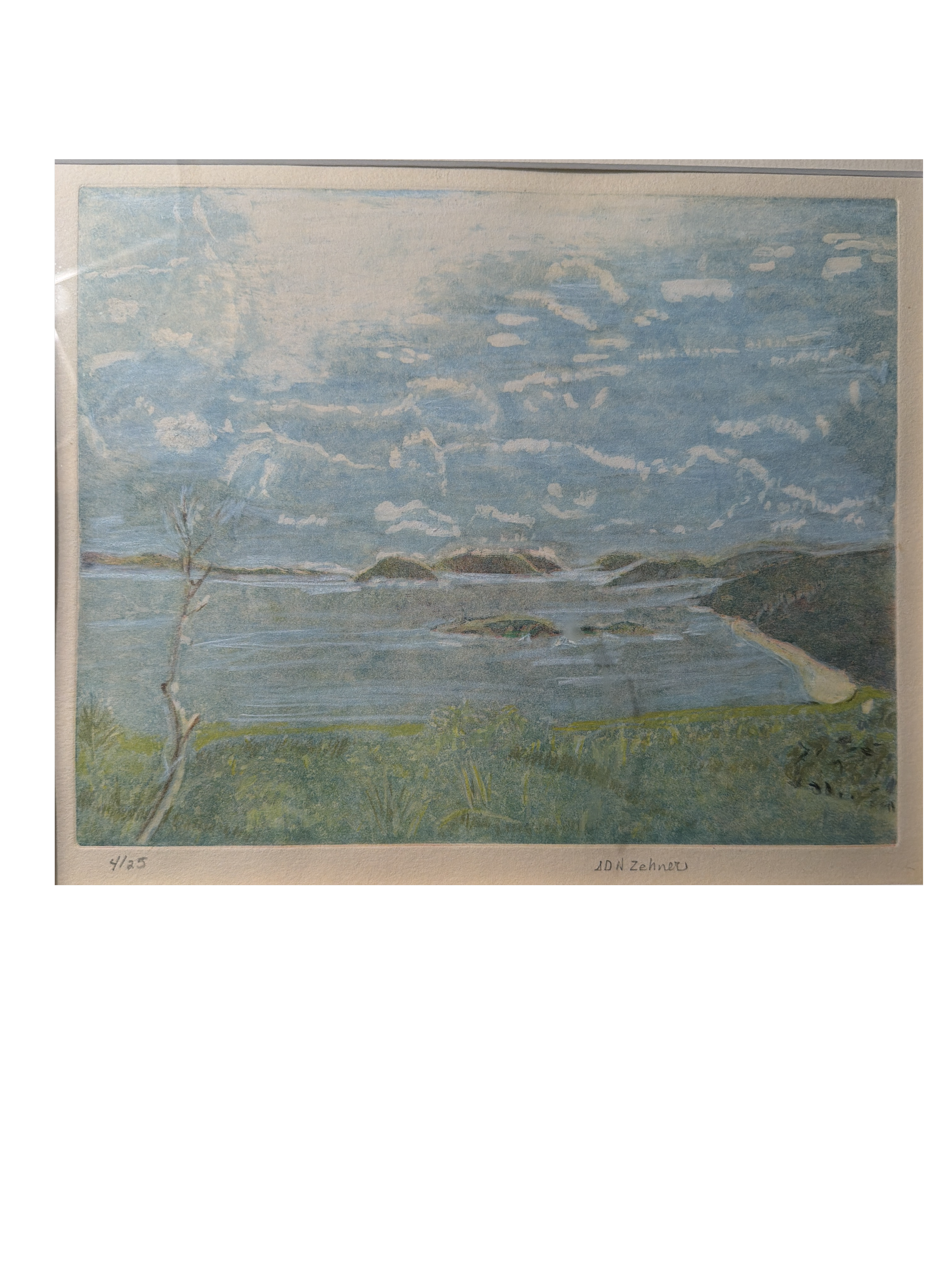 Zehner, Susan, "Untitled", Original, aquatint, print, 4/25, 17 x 21", $350