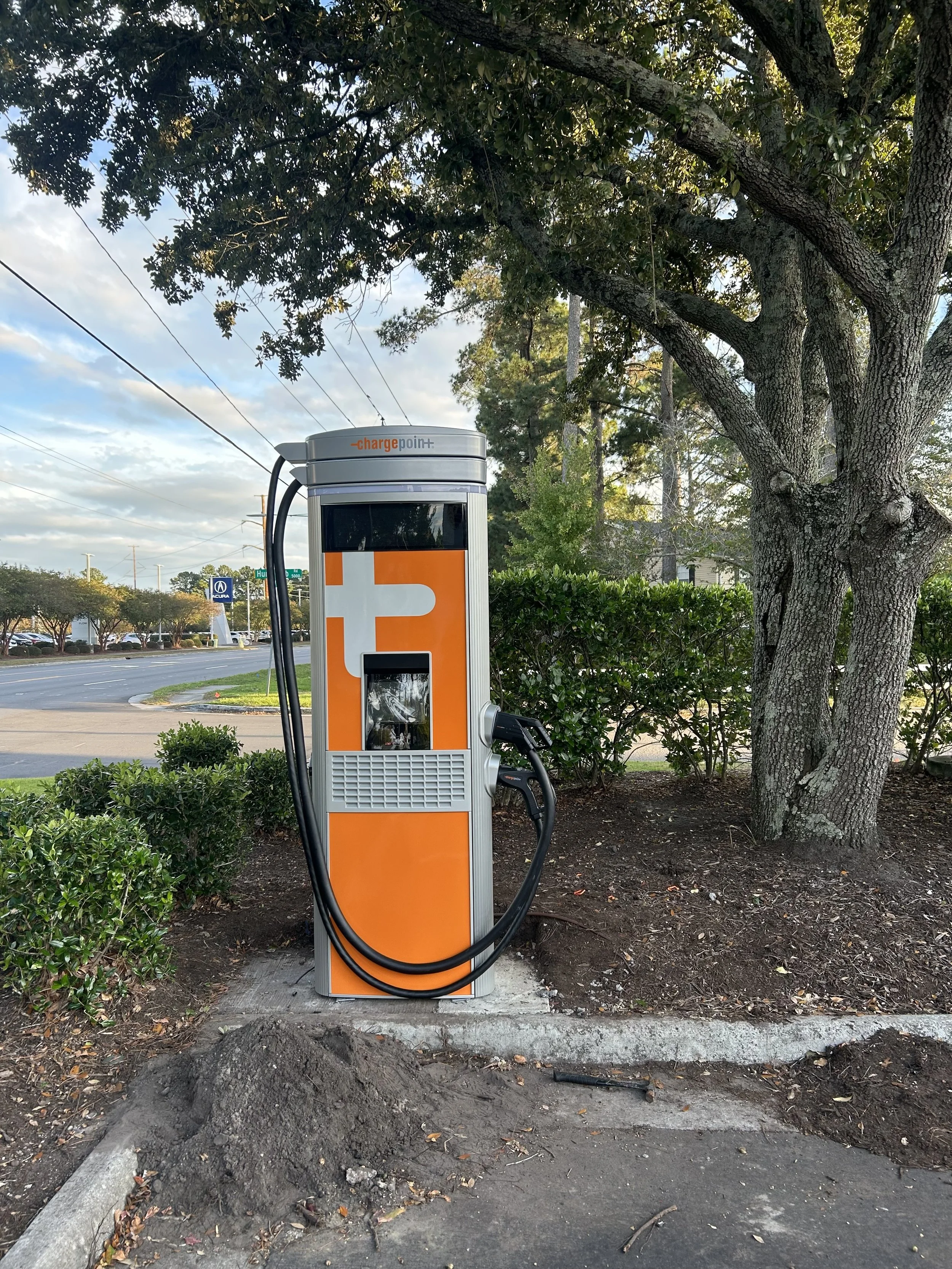 chargepoint level 3 charger installed