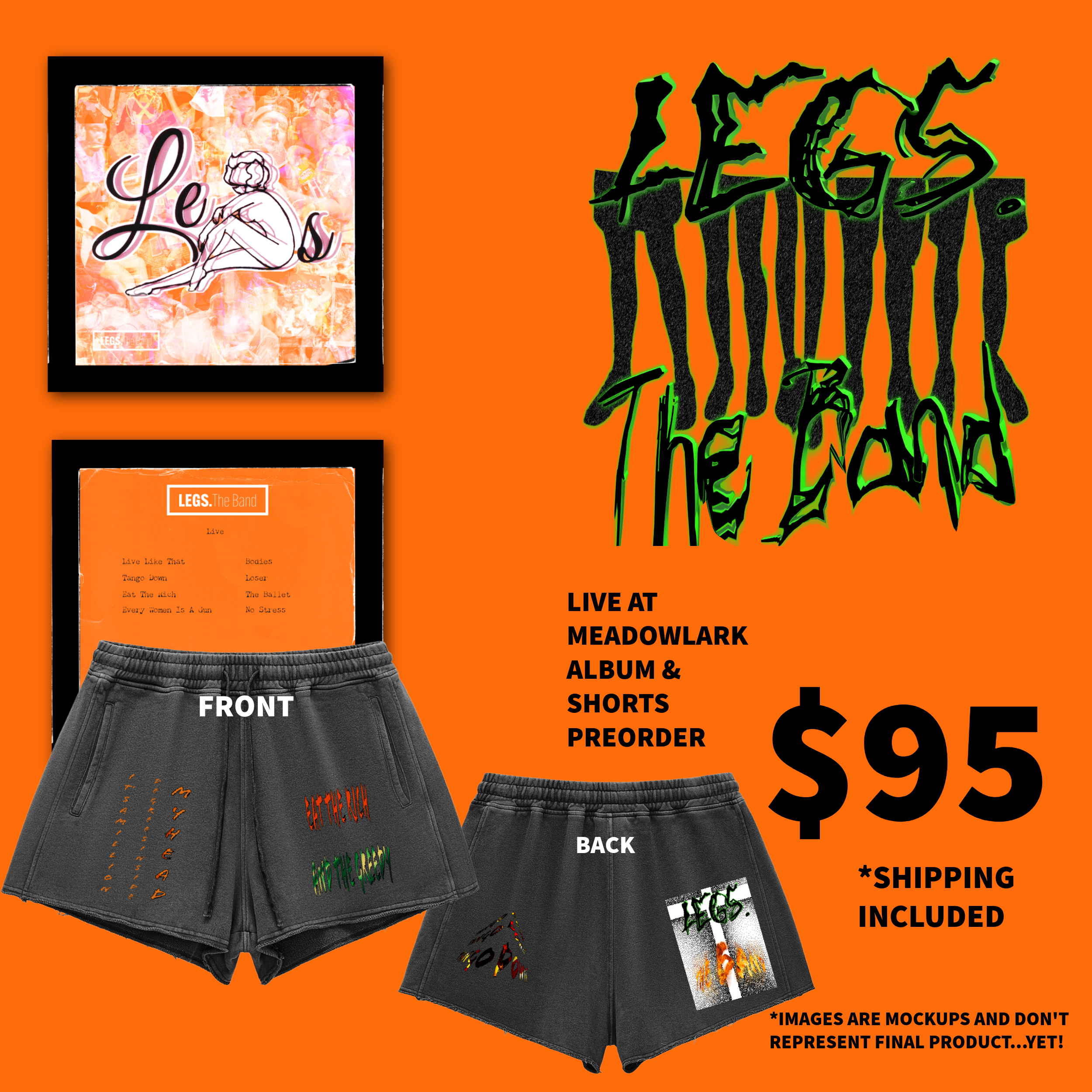 LEGS. THE BAND Live Album Pre-order + Shorts