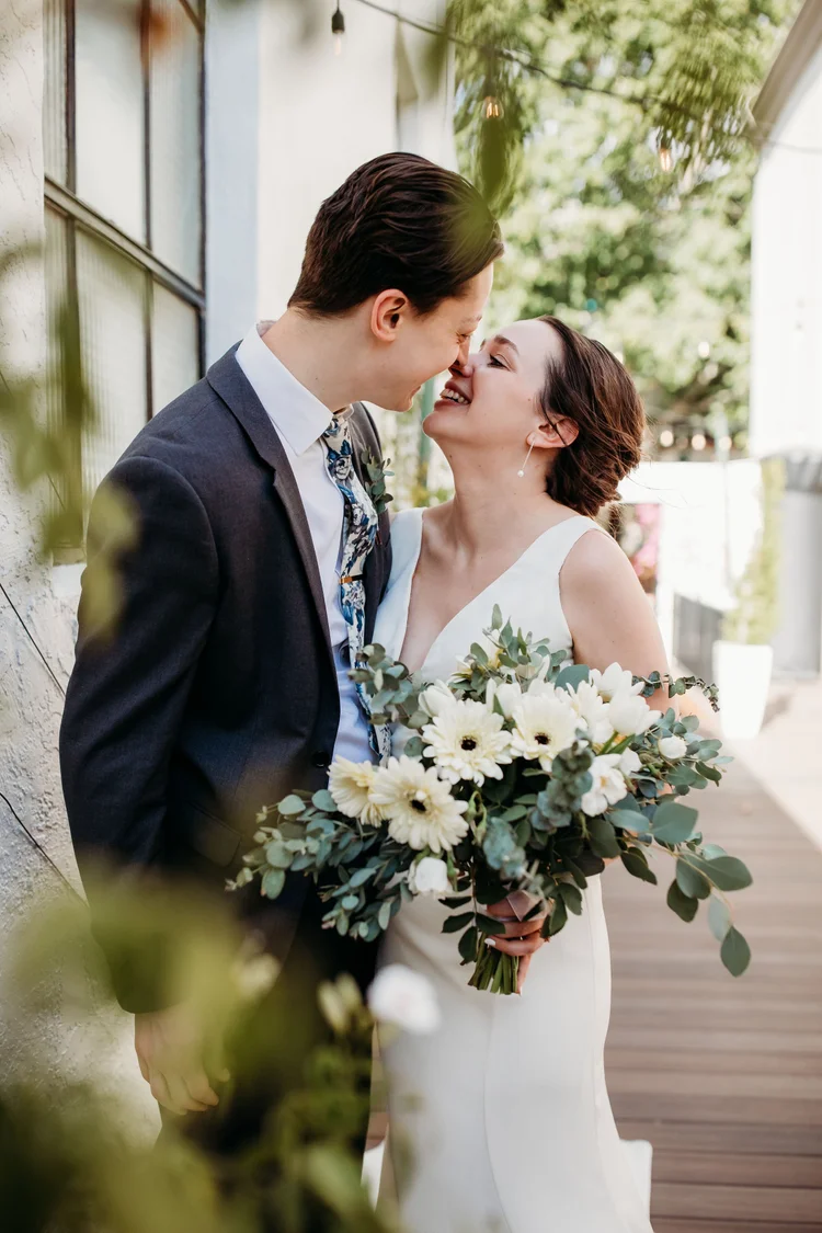 Wedding couple portrait at Gather Walnut Creek venue
