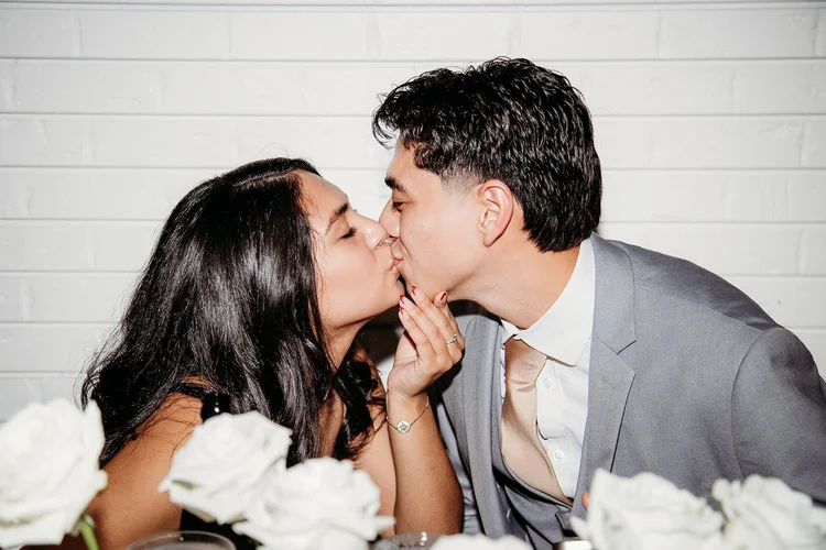 Bridal couple portrait at Gather wedding venue