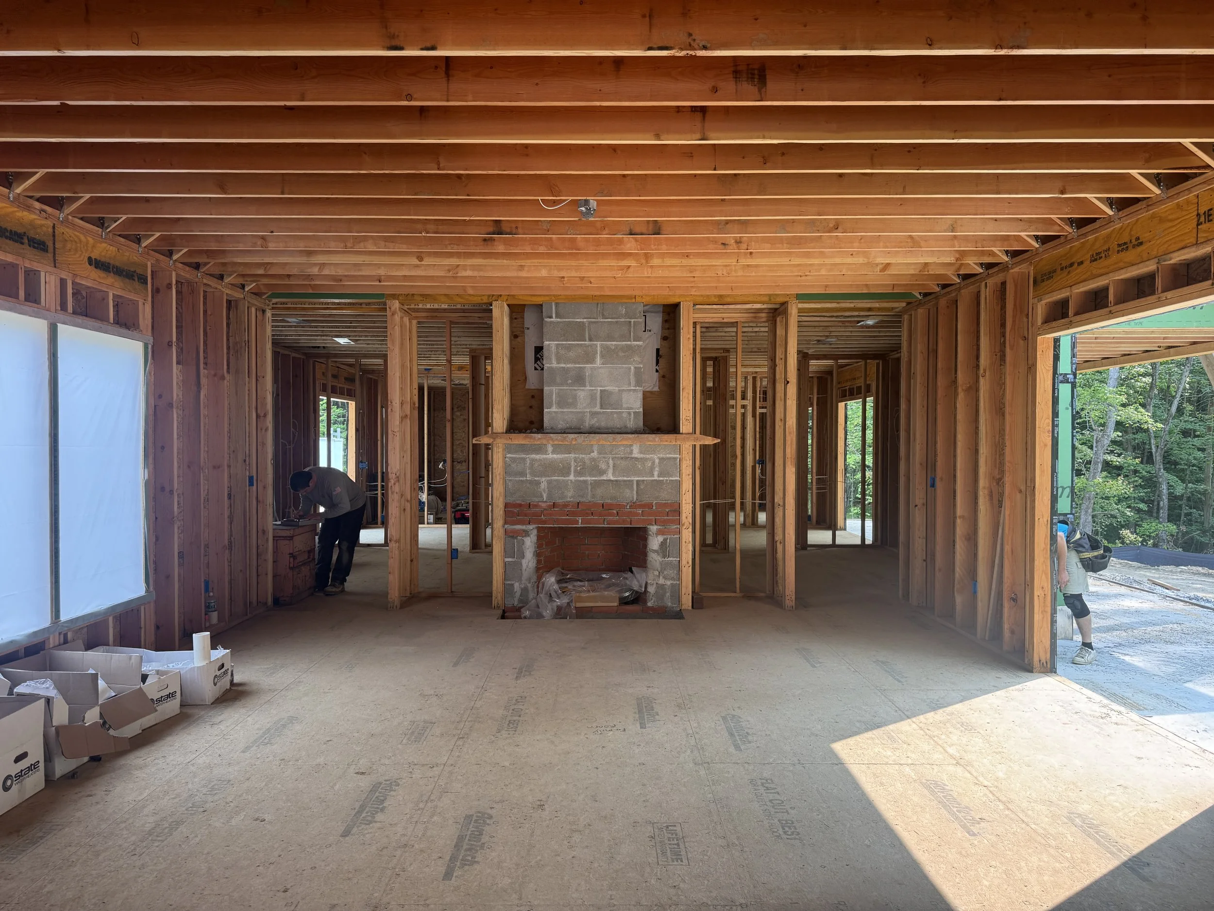 Fireplace framing