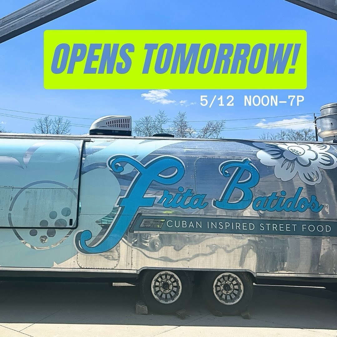 It&rsquo;s official! Frita Batidos opens tomorrow at Campus👏👏👏

The @fritabatidos food truck will be here alllll summer long slinging their amazing food Sundays thru Wednesdays. Hours:

SUNDAYS: NOON-7P
MON-WED: 4-9P

We&rsquo;ll share our new &am