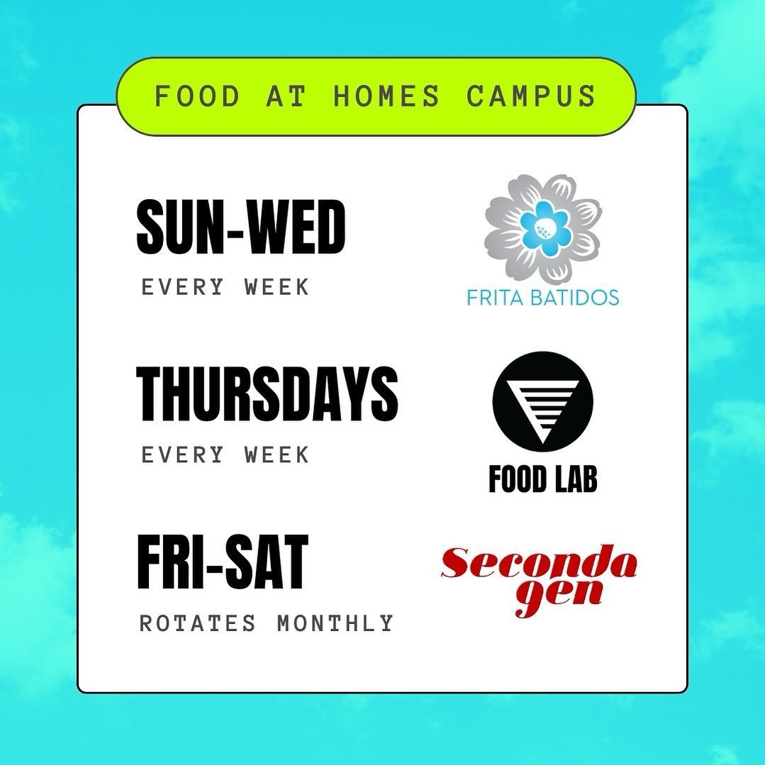 ☀️NEW FOOD SCHEDULE☀️

We&rsquo;re sooooo excited to roll out our summer food schedule this week!

The highlights:

1️⃣ @fritabatidos is running the show Sun-Wed, mirroring The Can Shop hours
2️⃣ Thursdays are the new Food Lab&trade;️! 
3️⃣ Fridays &