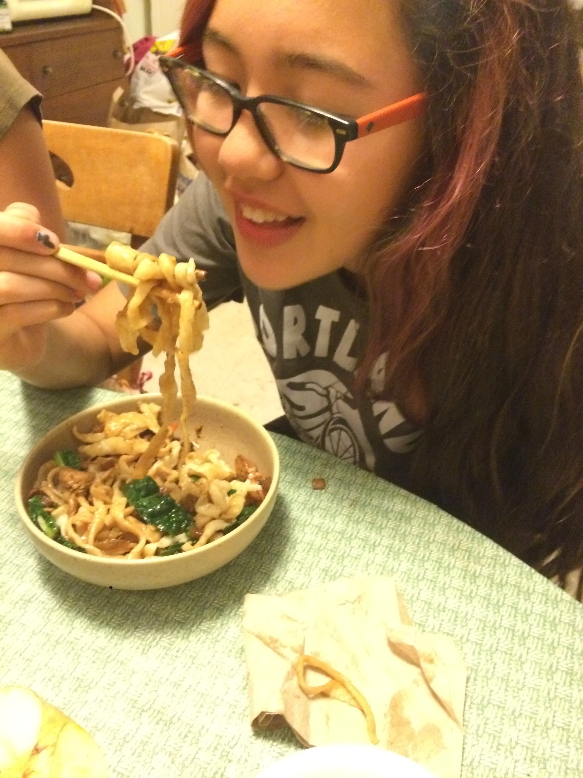 Making Longevity Noodle for Birthday