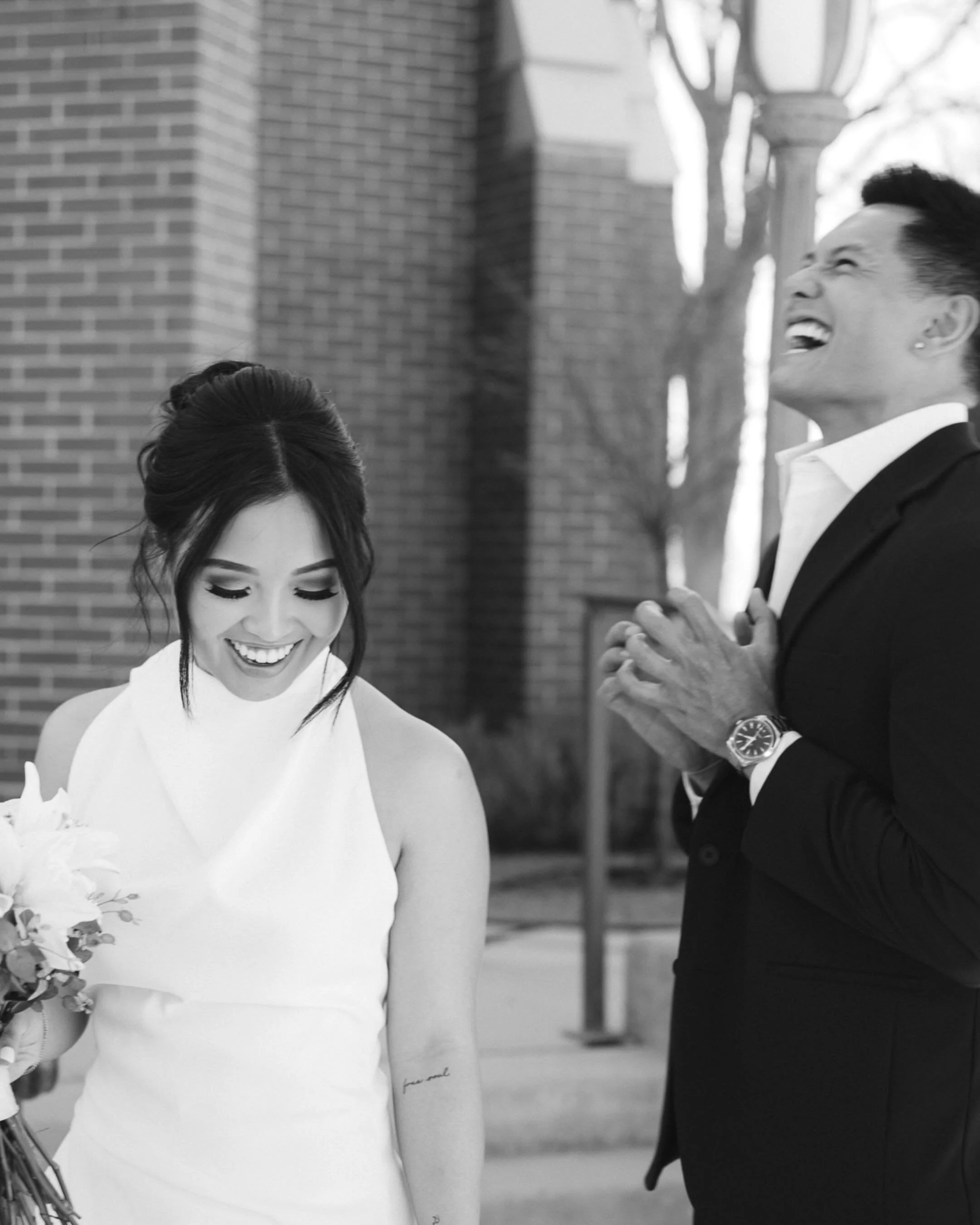 Just two people completely happy to be here, in this moment.

When I think back on J&amp;S&rsquo;s wedding day, I keep coming back to their genuine expressions and the way they interacted with each other. Their love looks like this because they truly