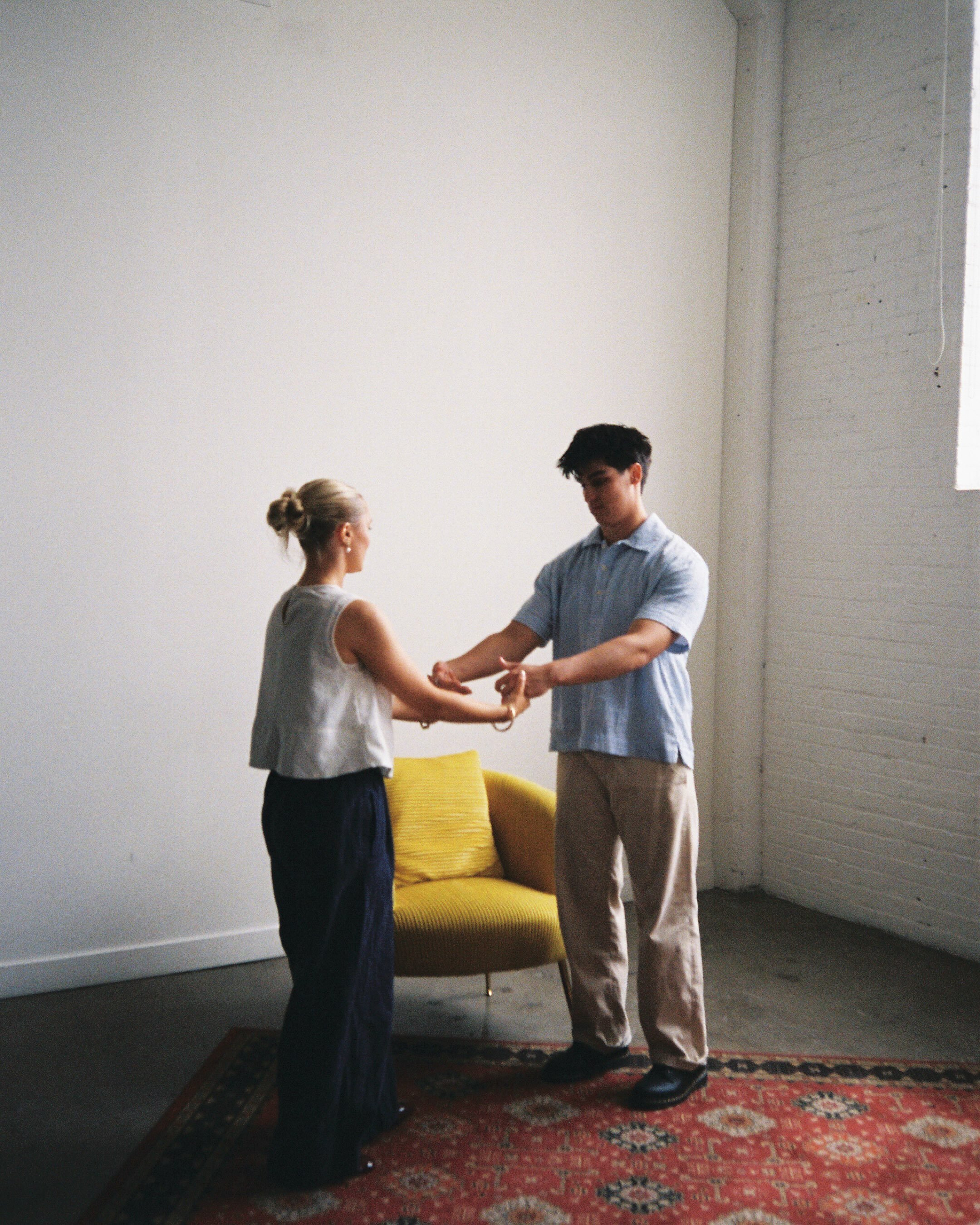 Loving how this engagement session turned out as part of the film forward with @thefindlab. I won&rsquo;t lie, studio session can feel very intimidating at times. Limited space, limited colors, and sometimes my creativity isn&rsquo;t at it&rsquo;s pe
