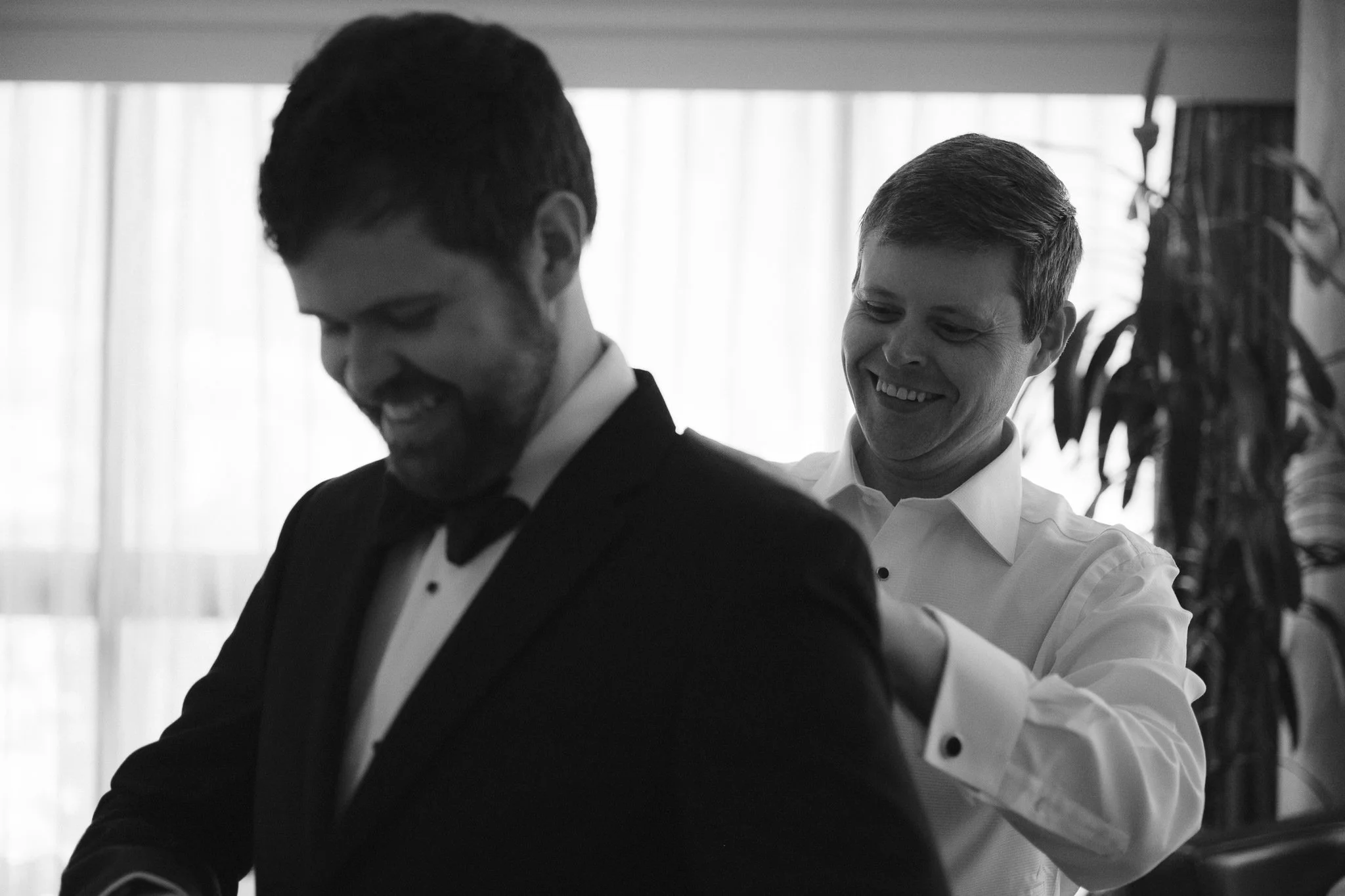 wedding groom getting ready