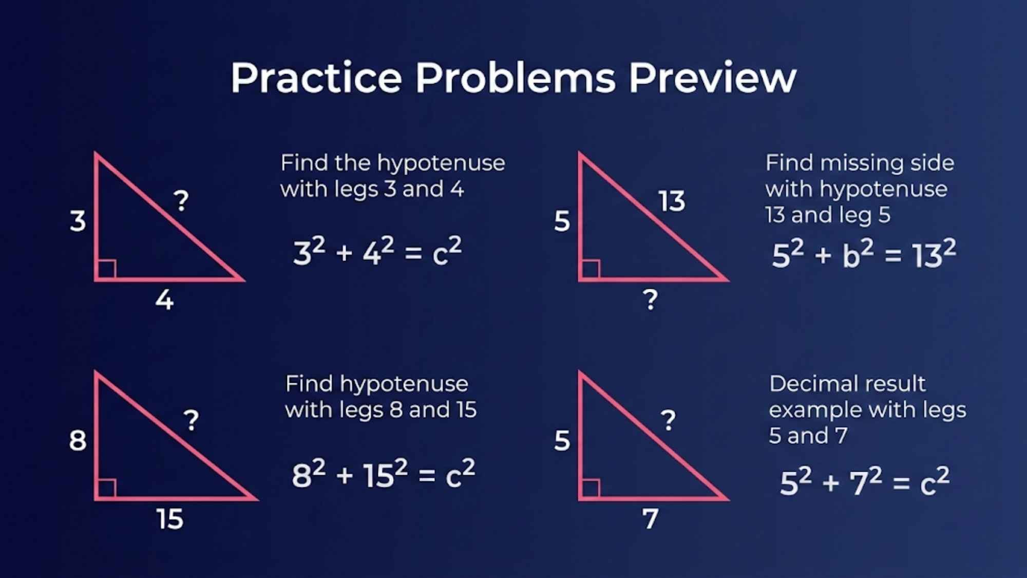 Practice Problems Preview