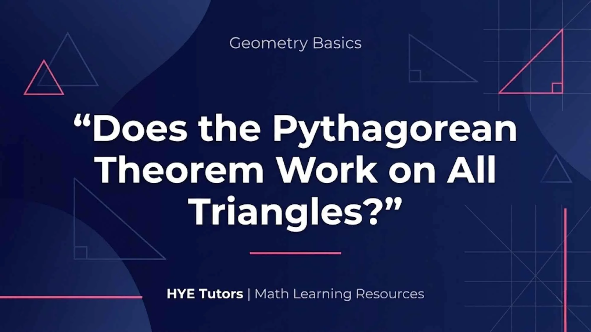 Does Pythagorean Theorem Work on All Triangles?