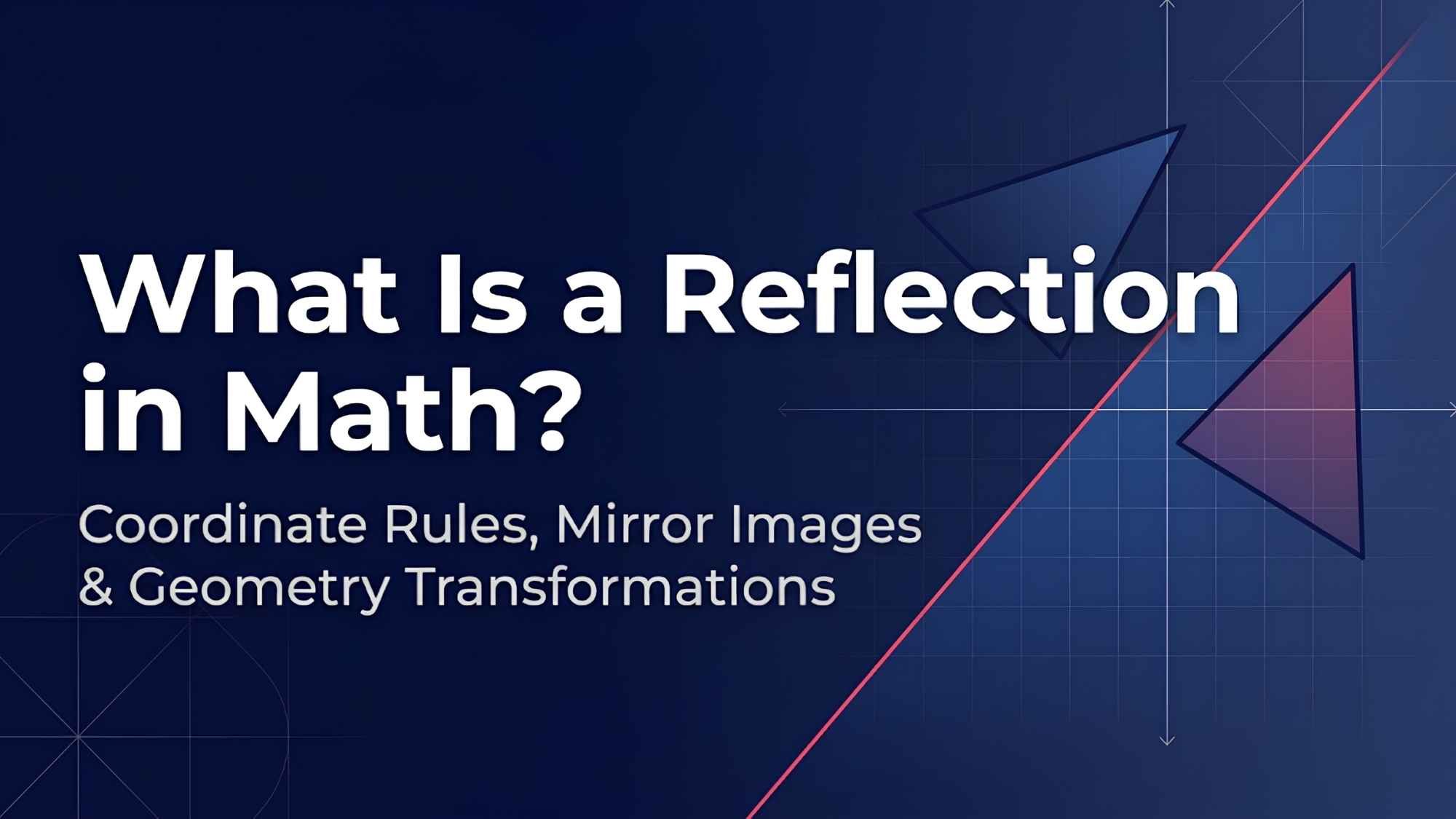 What Is a Reflection in Math? (Transformations Series)