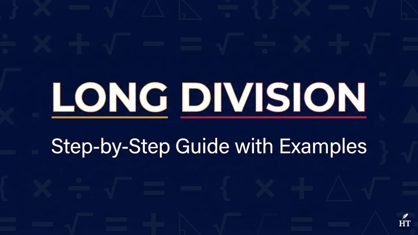 How to Do Long Division blog cover image