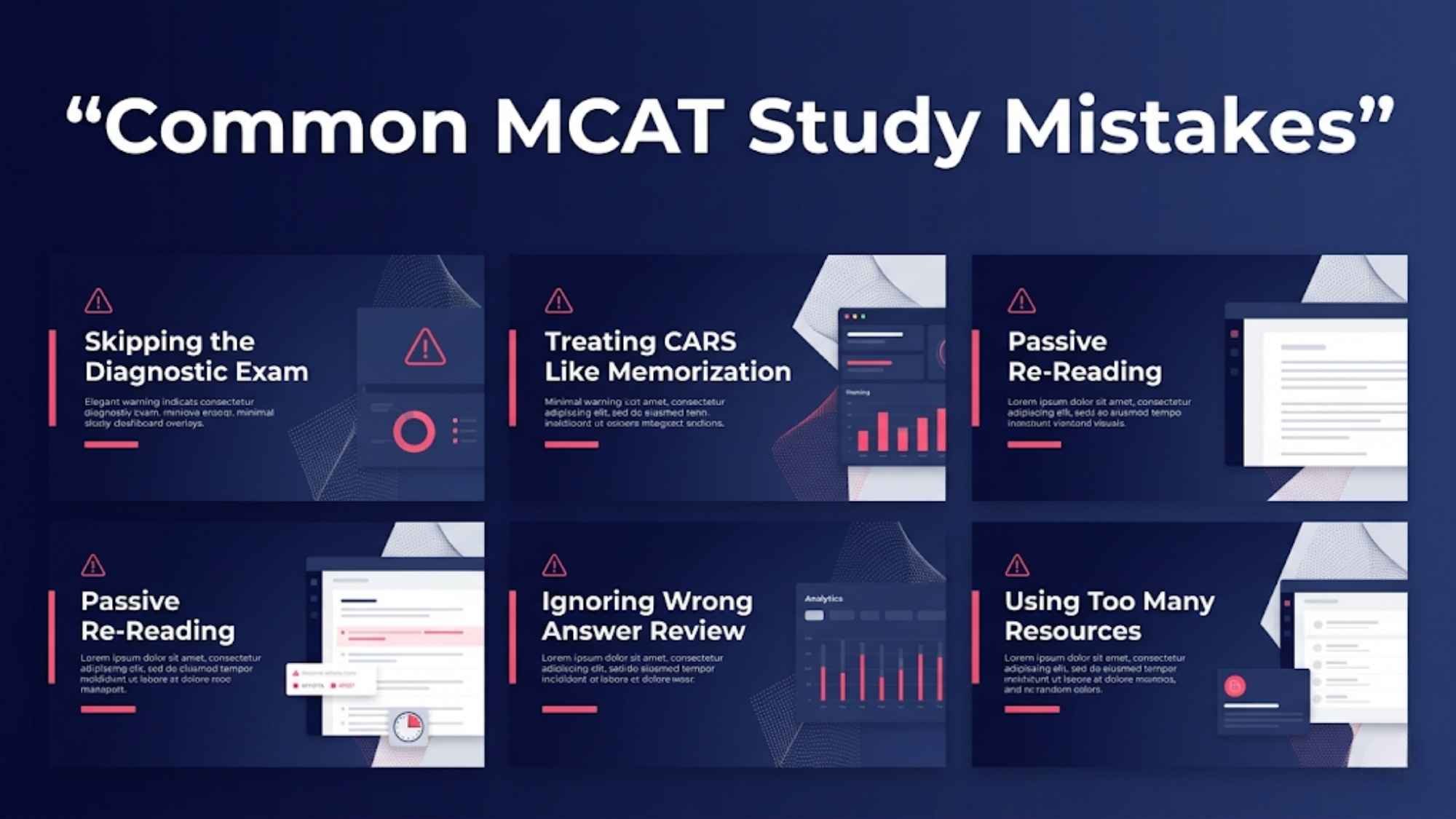 MCAT Study Mistakes