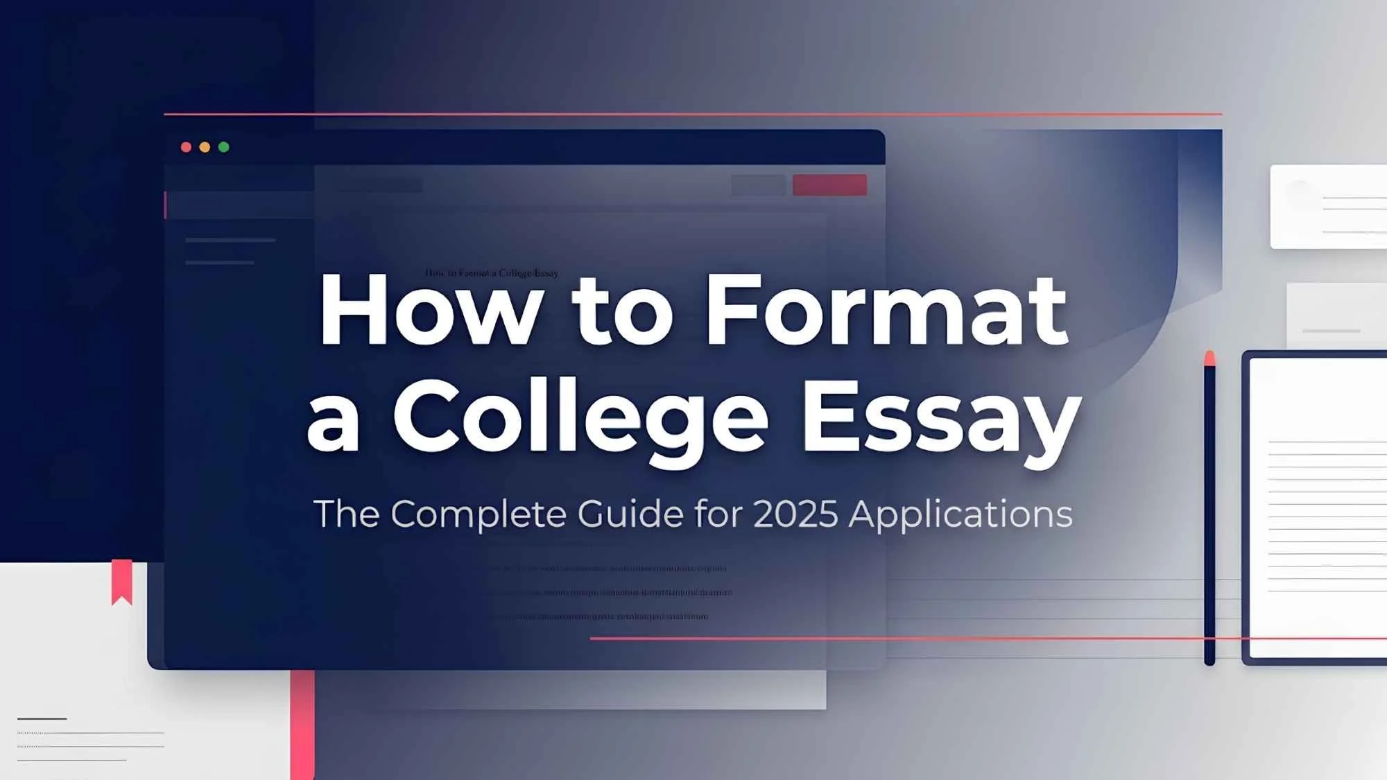 How to Format a College Essay