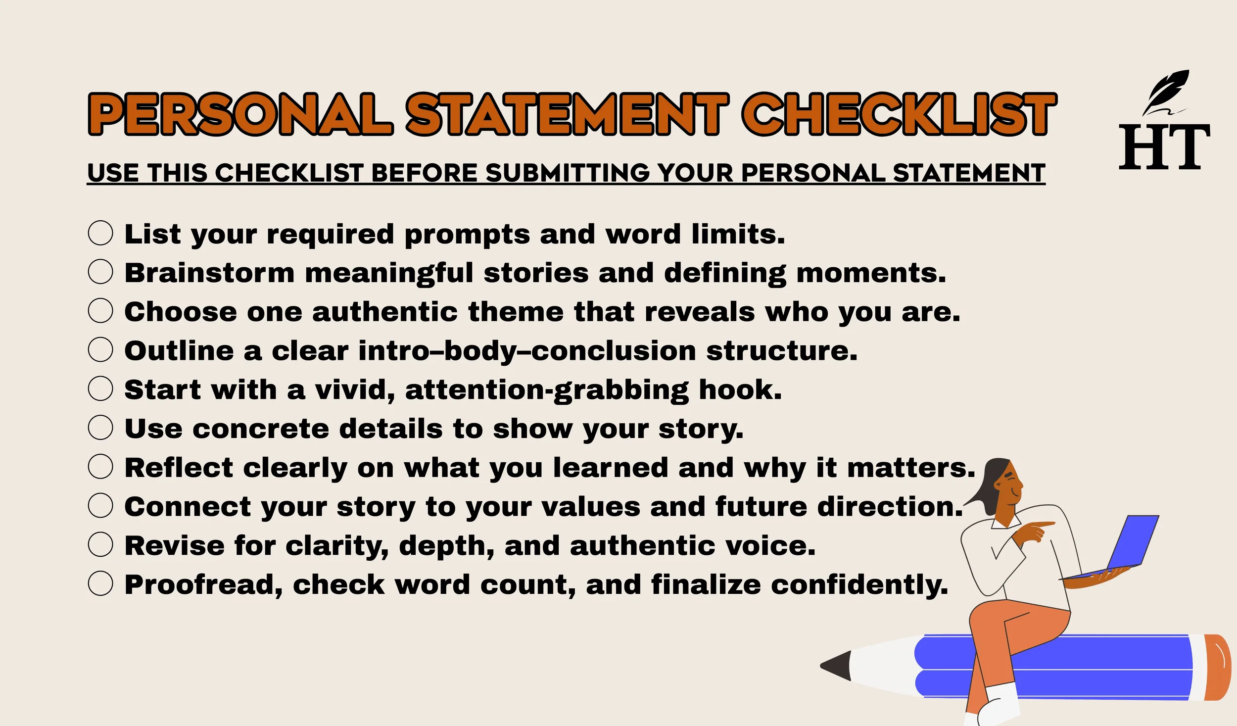 Personal Statement Checklist