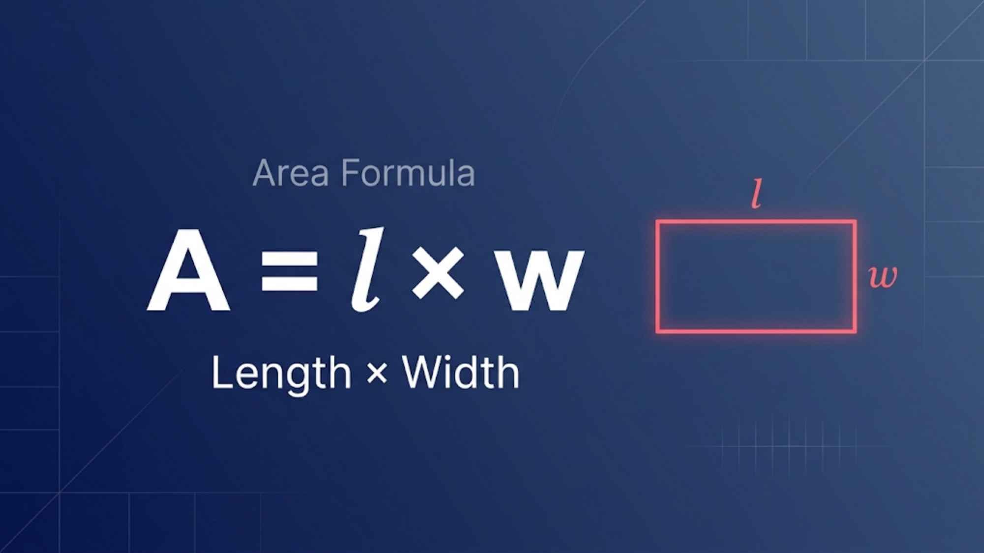 Area of a Rectangle Formula