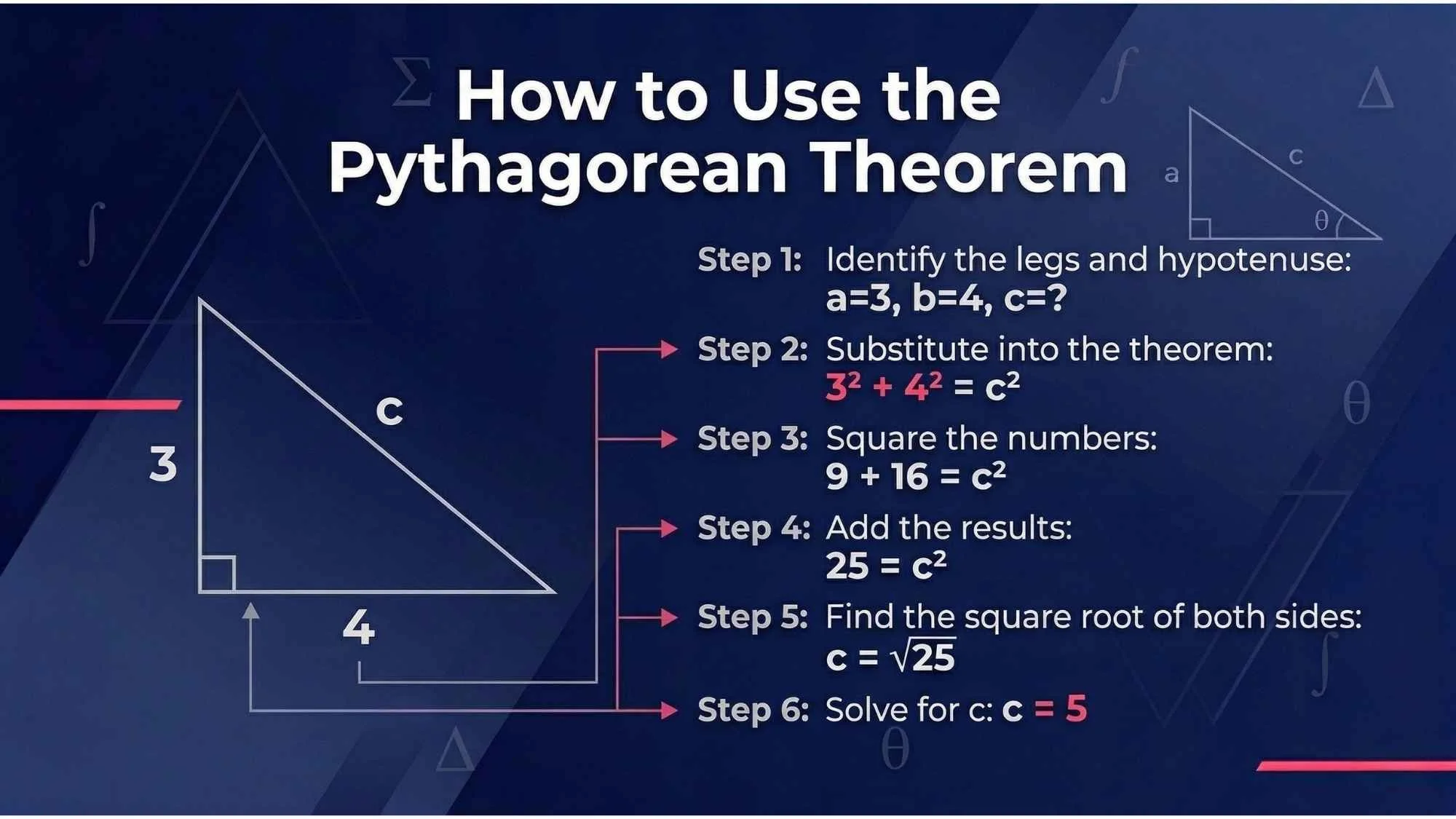 How to Use the Pythagorean Theorem
