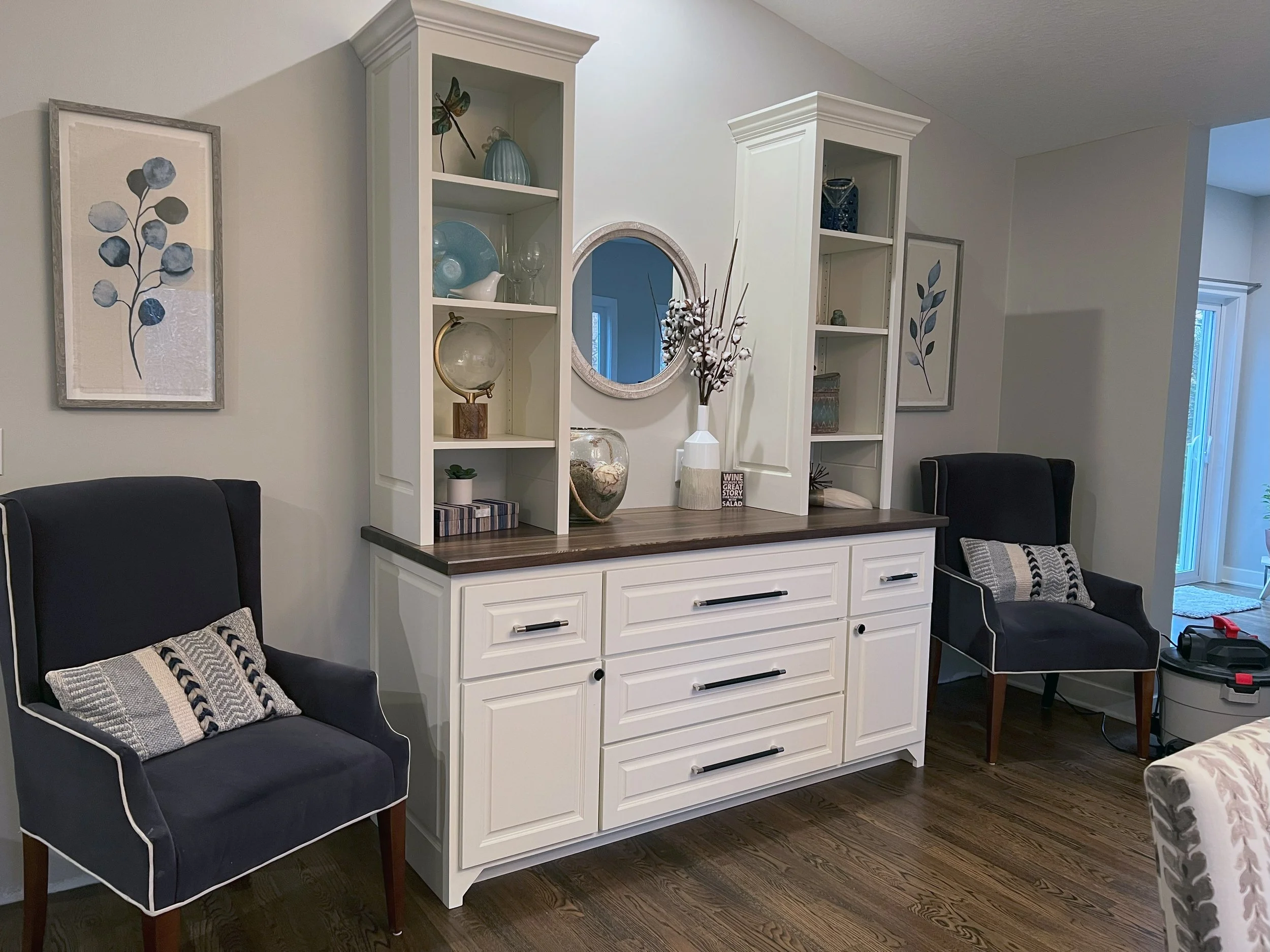 custom cabinet with built-ins