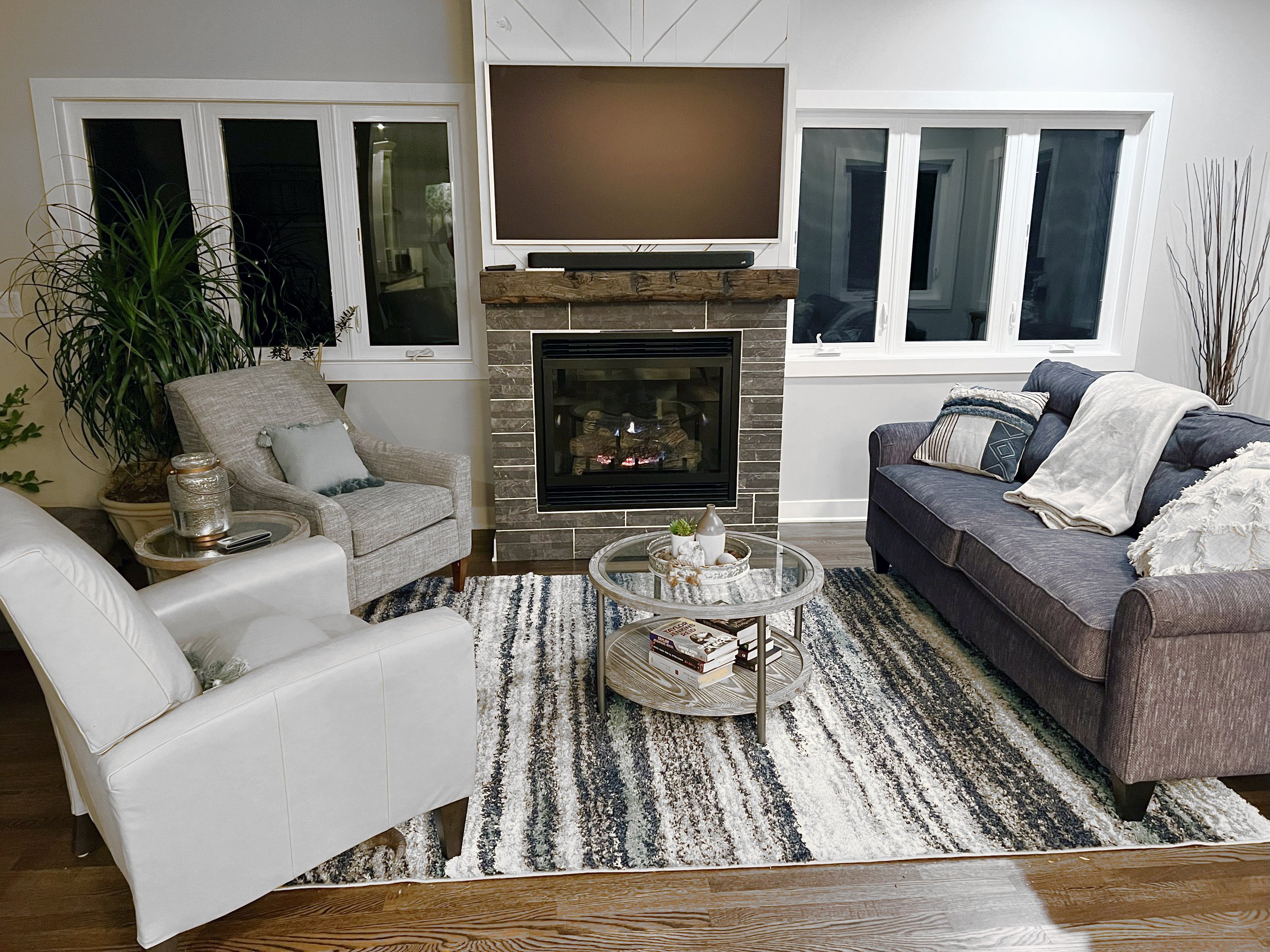 custom wooden fireplace mantel