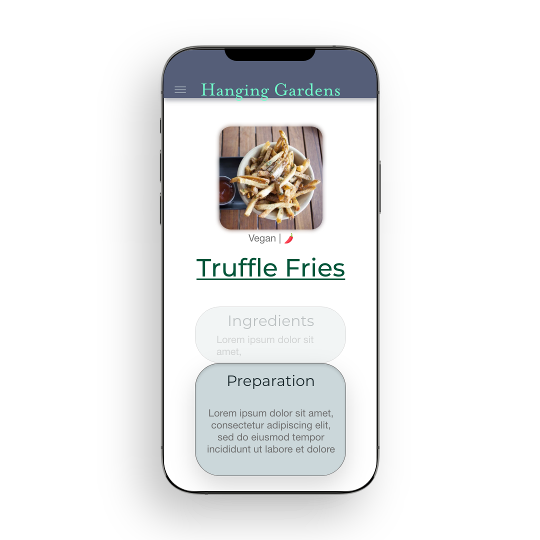 Truffle Fries Preparation Mobile