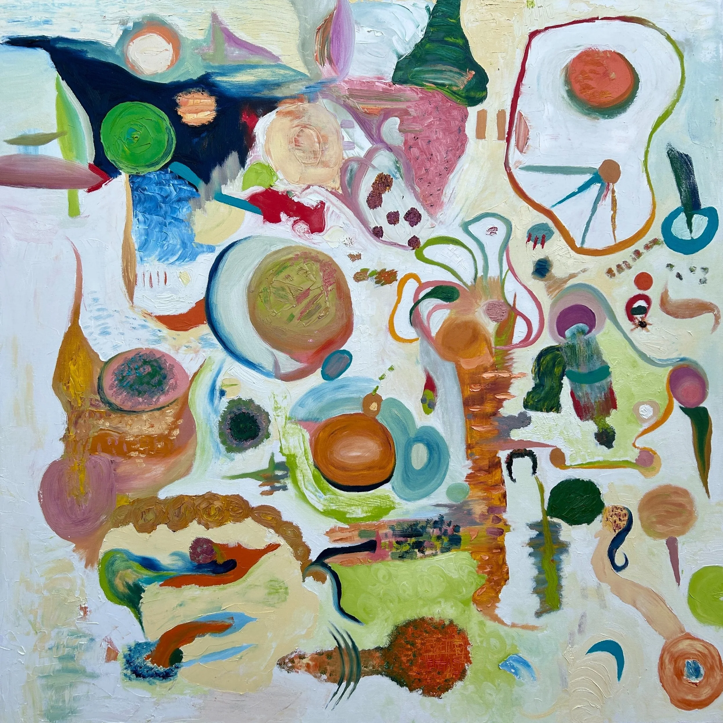 "90+ degrees"
oil on canvas
36" x 36"