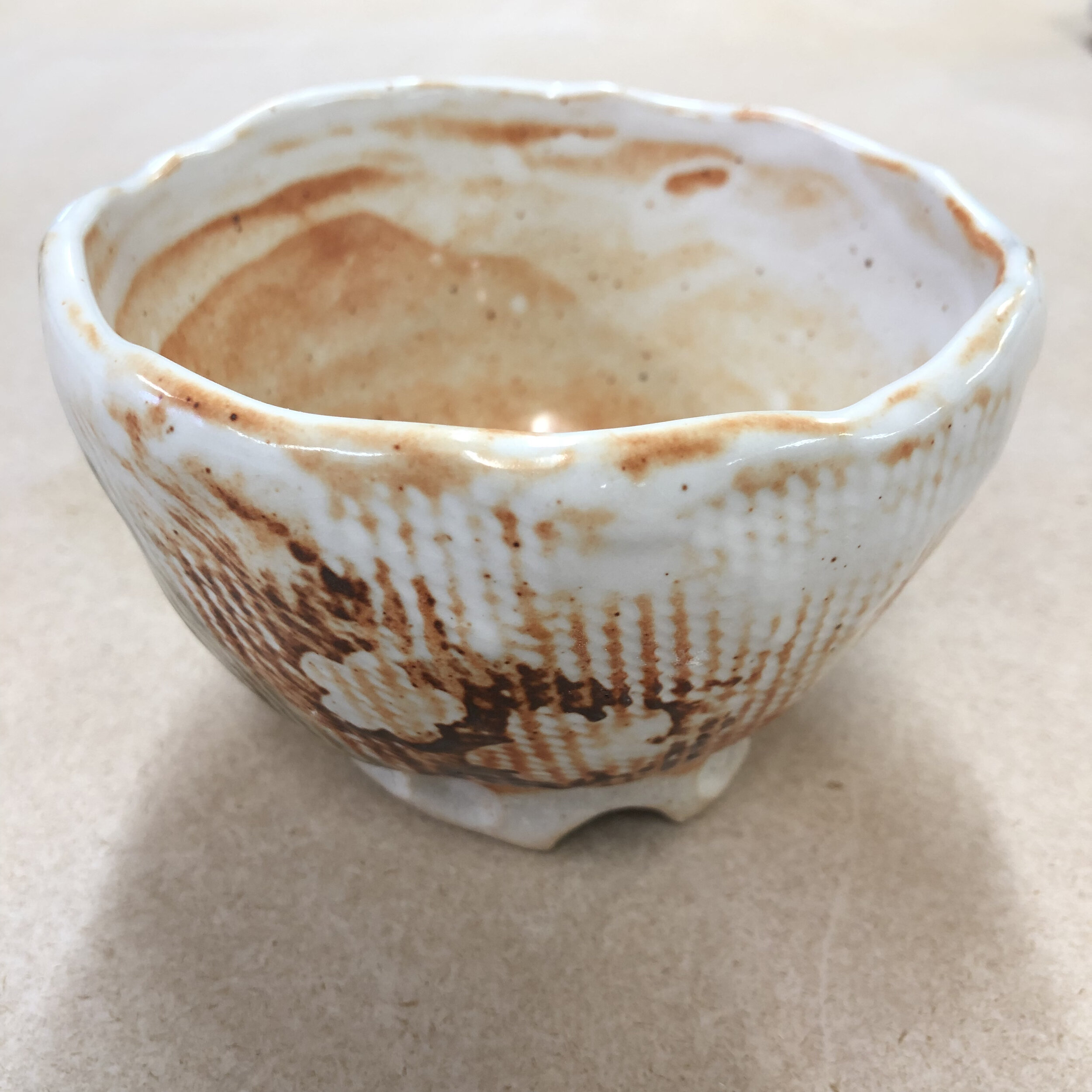 Tea bowl by student, Austin Pottery Studio.