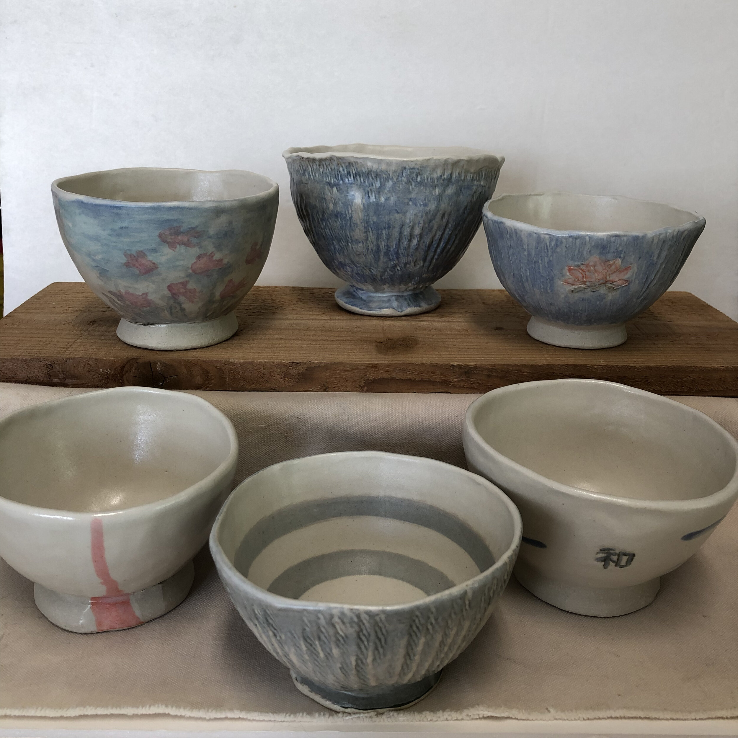 Finished tea bowls.