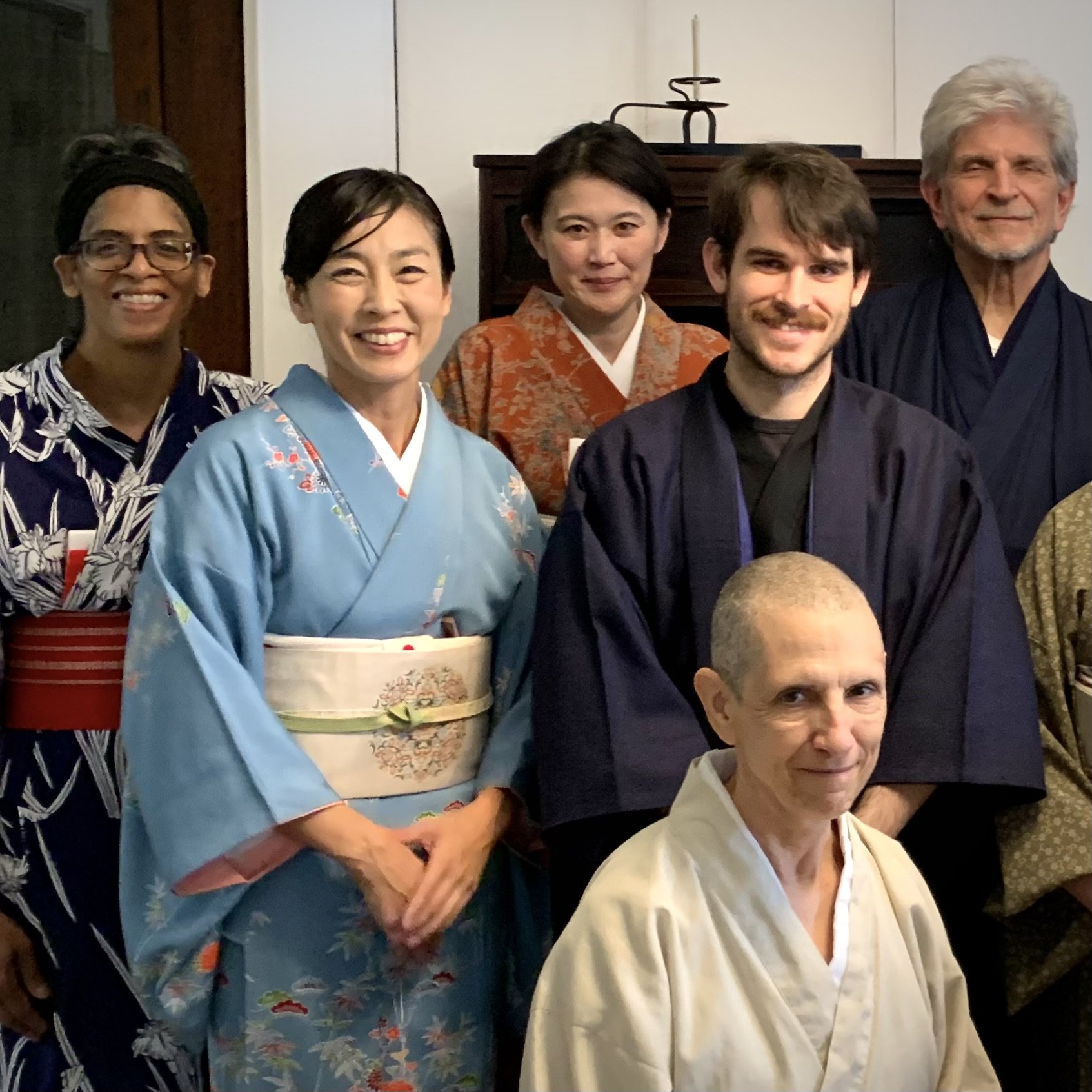  Linda sensei and students, Hatsugama 2023 